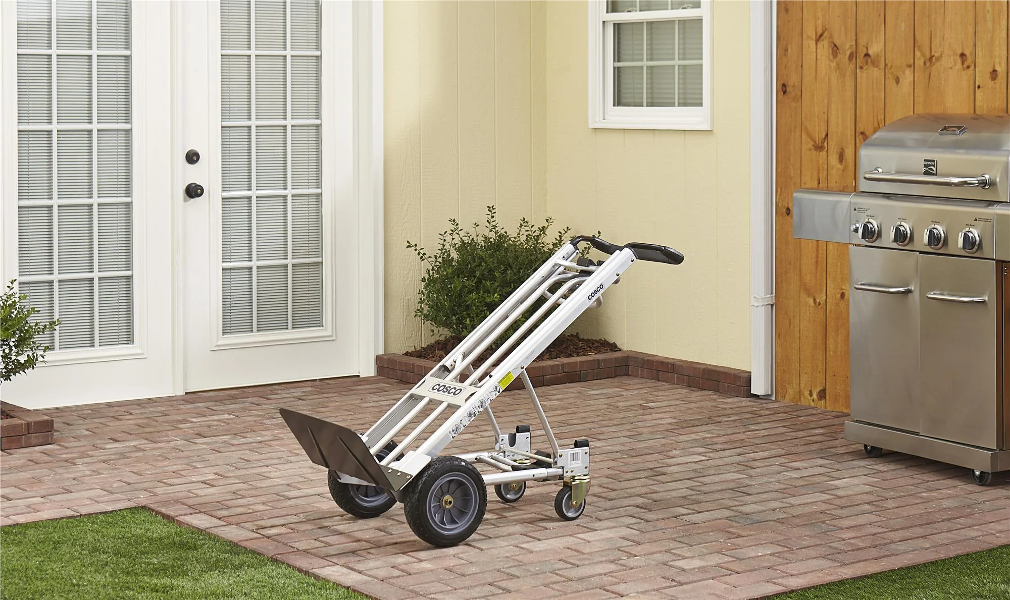 Cosco 3-in-1 Assist Series Hand Truck/Assisted Hand Truck/Cart with flat-free wheels - Image 5