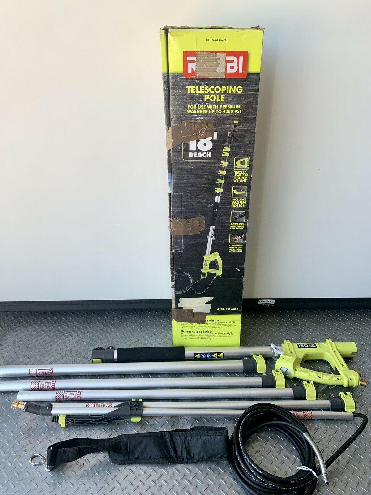 Ryobi 18 ft. Pressure Washer Extension Pole Up To 4200 PSI - RY31EP26 - Image 5 Ryobi 18 ft. Pressure Washer Extension Pole Up To 4200 PSI - RY31EP26 - Image 5