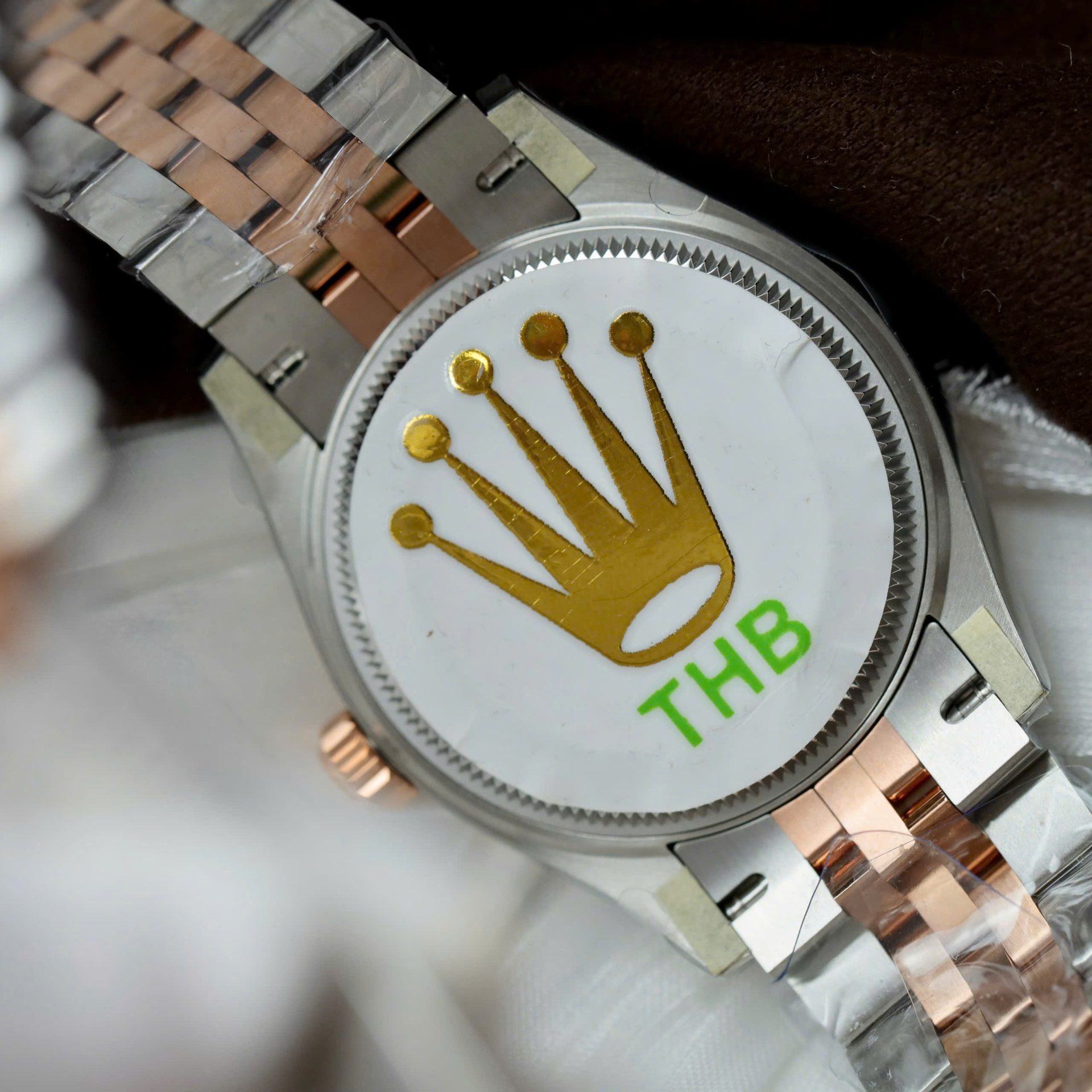Rolex DateJust Luxury Fake Watches Pink Dial THB Factory 31mm - Top club