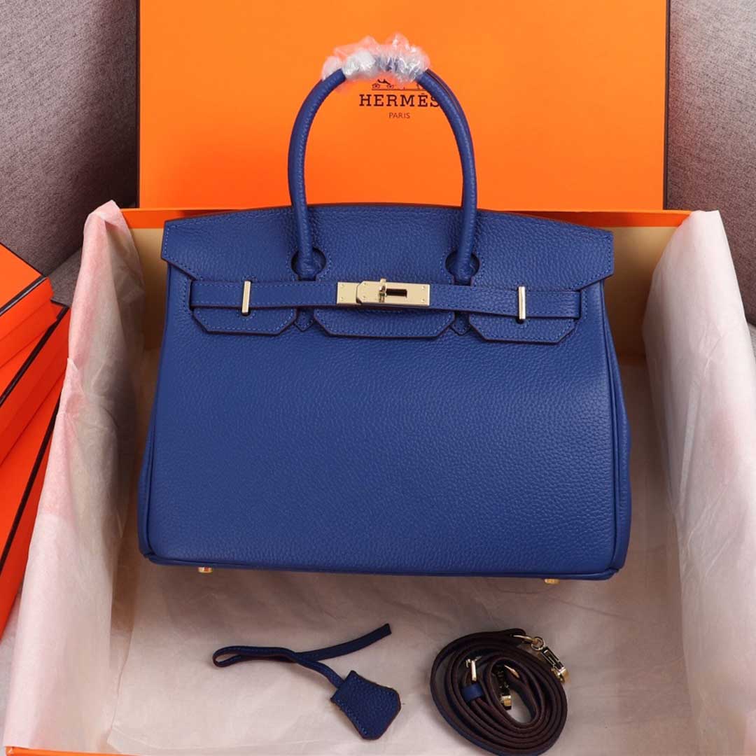 Replica Hermes Aaa-Birkin 25/30/35 Bag Beige/Orange/Navy1:1High-quality replica