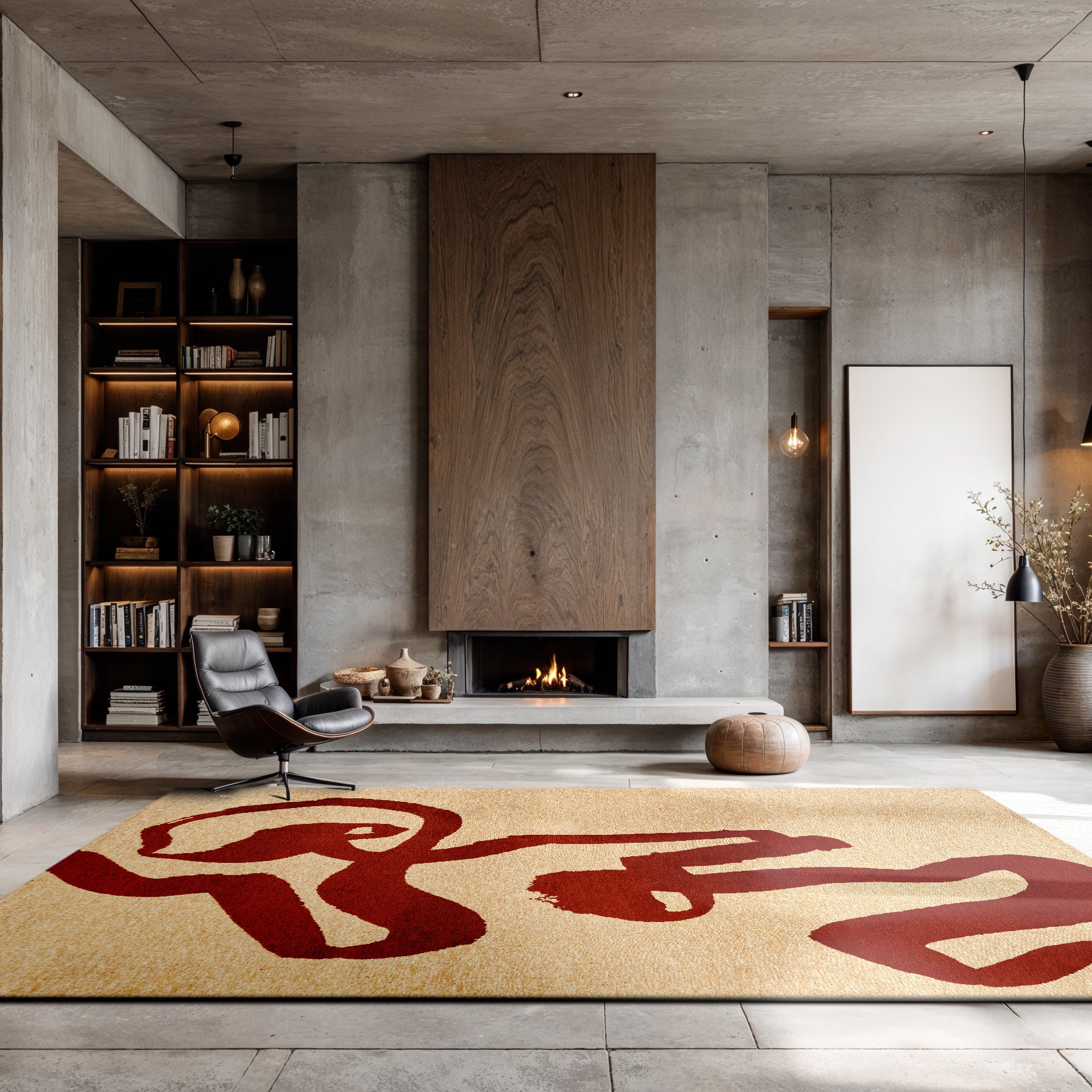 Louis de Poortere Ribbon Vloerkleed 140 x 200 cm - Red