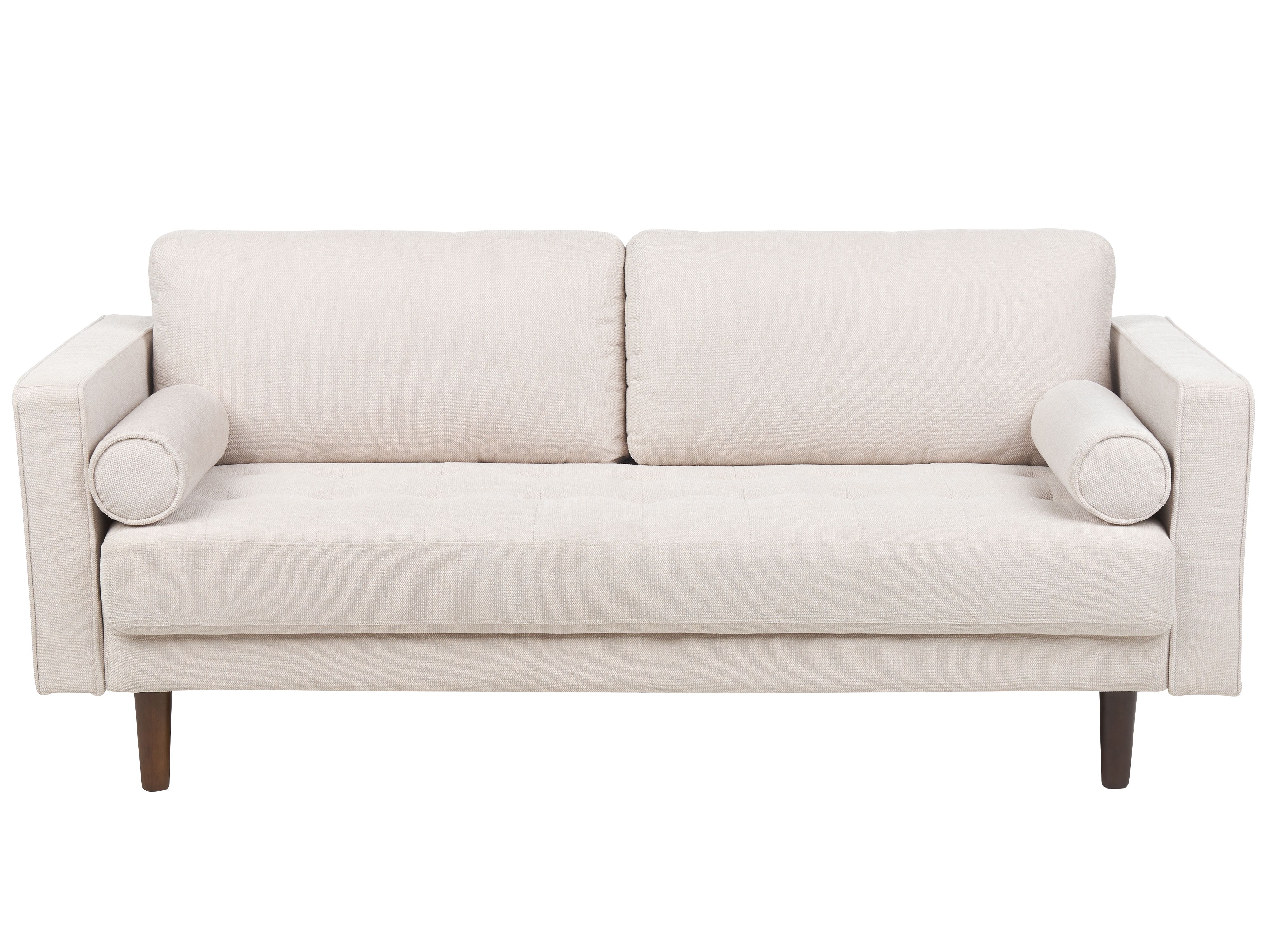 Sofa 3 Seater NURMO Fabric Light Beige