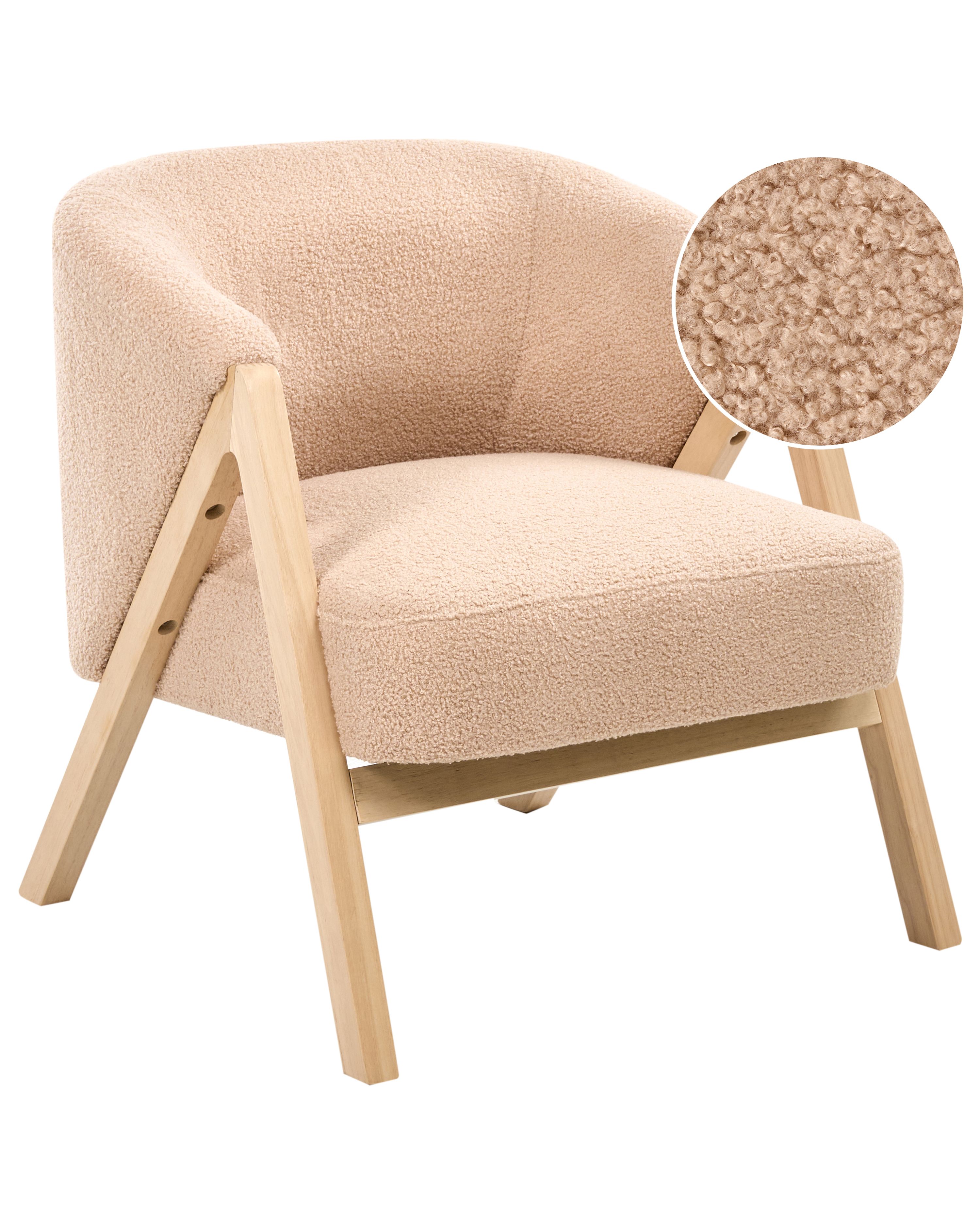 Armchair SKEI Boucle Beige