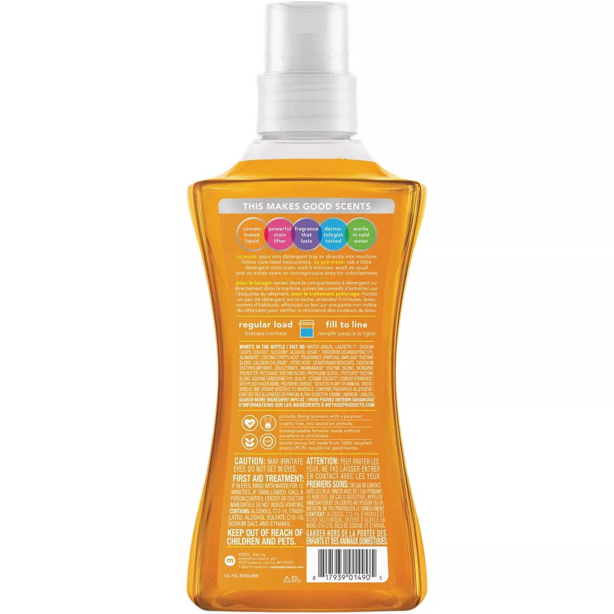 Method 53.5 Oz. Ginger Mango Liquid Laundry Detergent