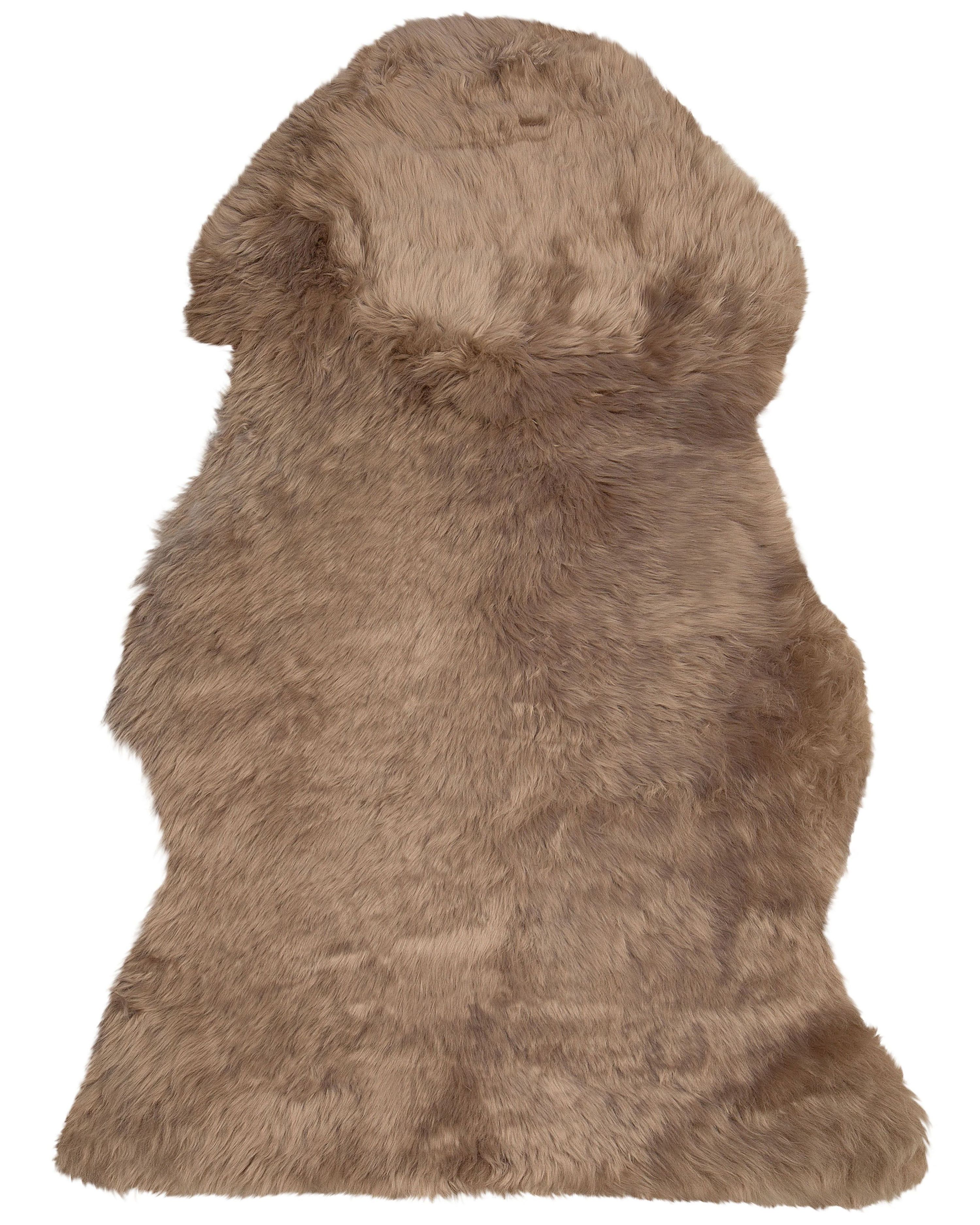Sheepskin Rug ULURU Brown 65 x 110 cm
