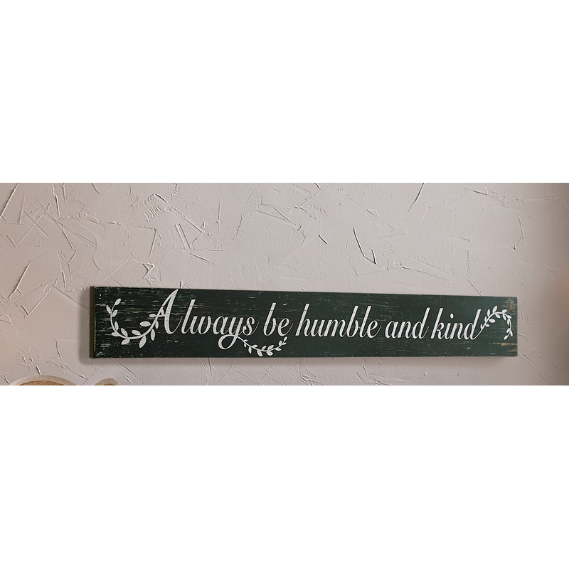 Humble and Kind Plaque - MIDNIGHT VELVET CATALOG