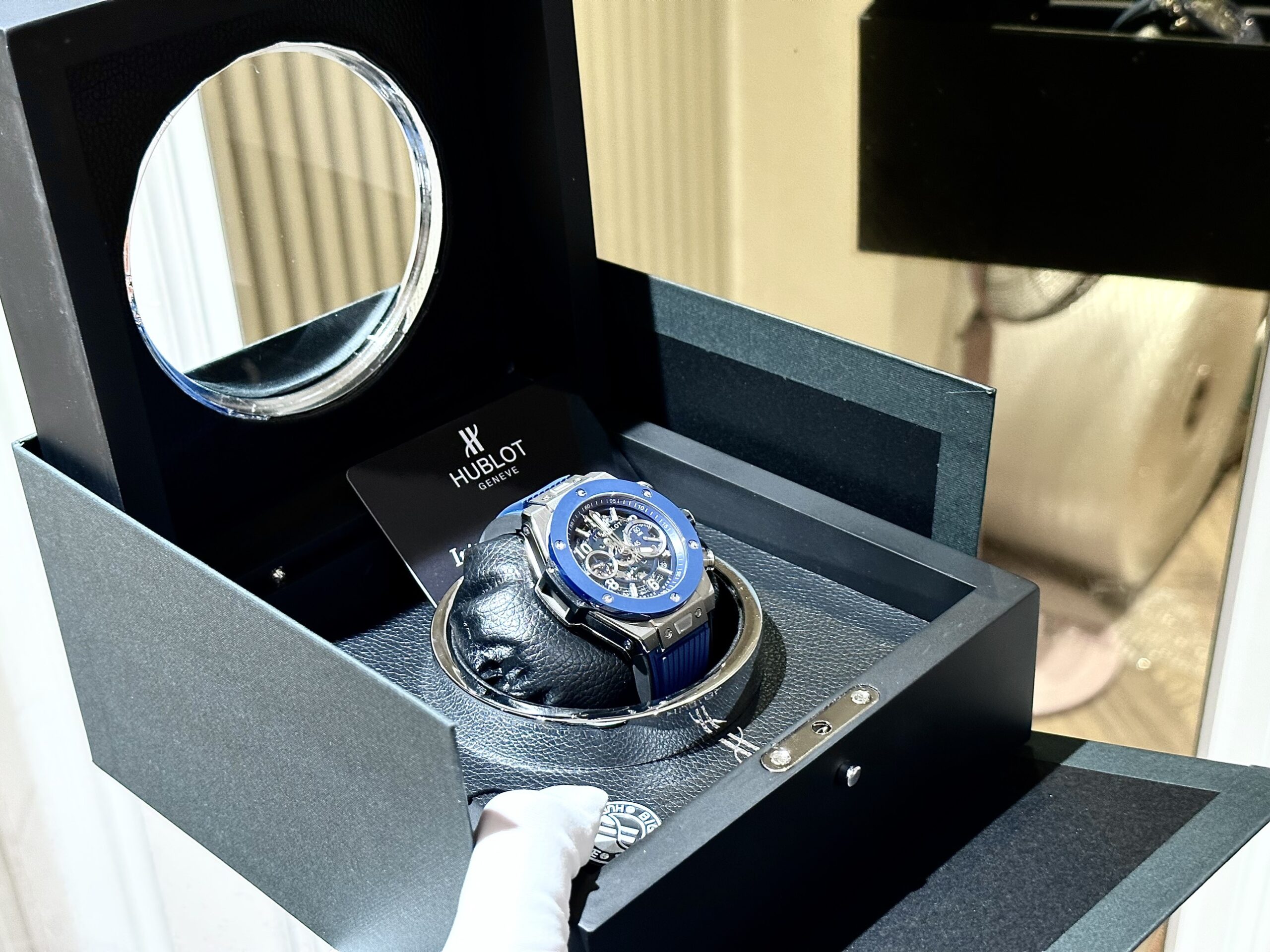 Hublot Replica Watch Big Bang Unico Blue Rubber Strap Factory BBF 44mm - Top club