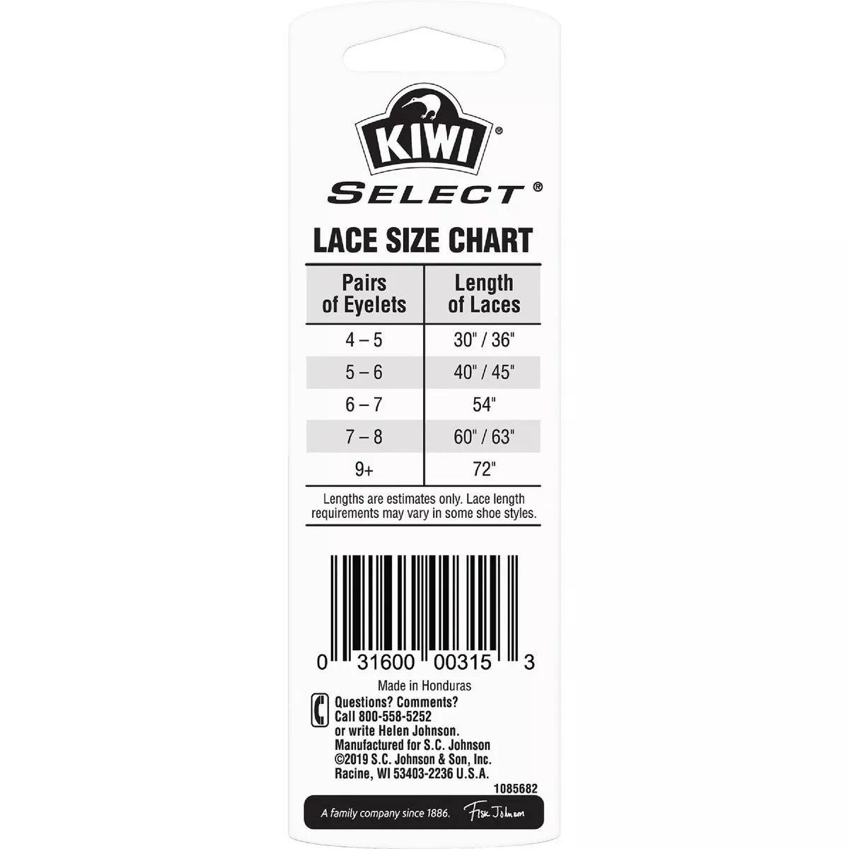 Kiwi Select Sport Flat 45 In. Athletic Laces