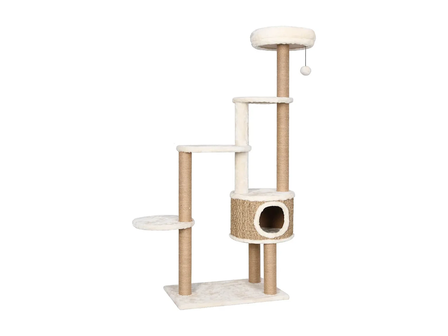 Arbre à chat coussin de luxe et grattoir 148 cm Herbiers marins