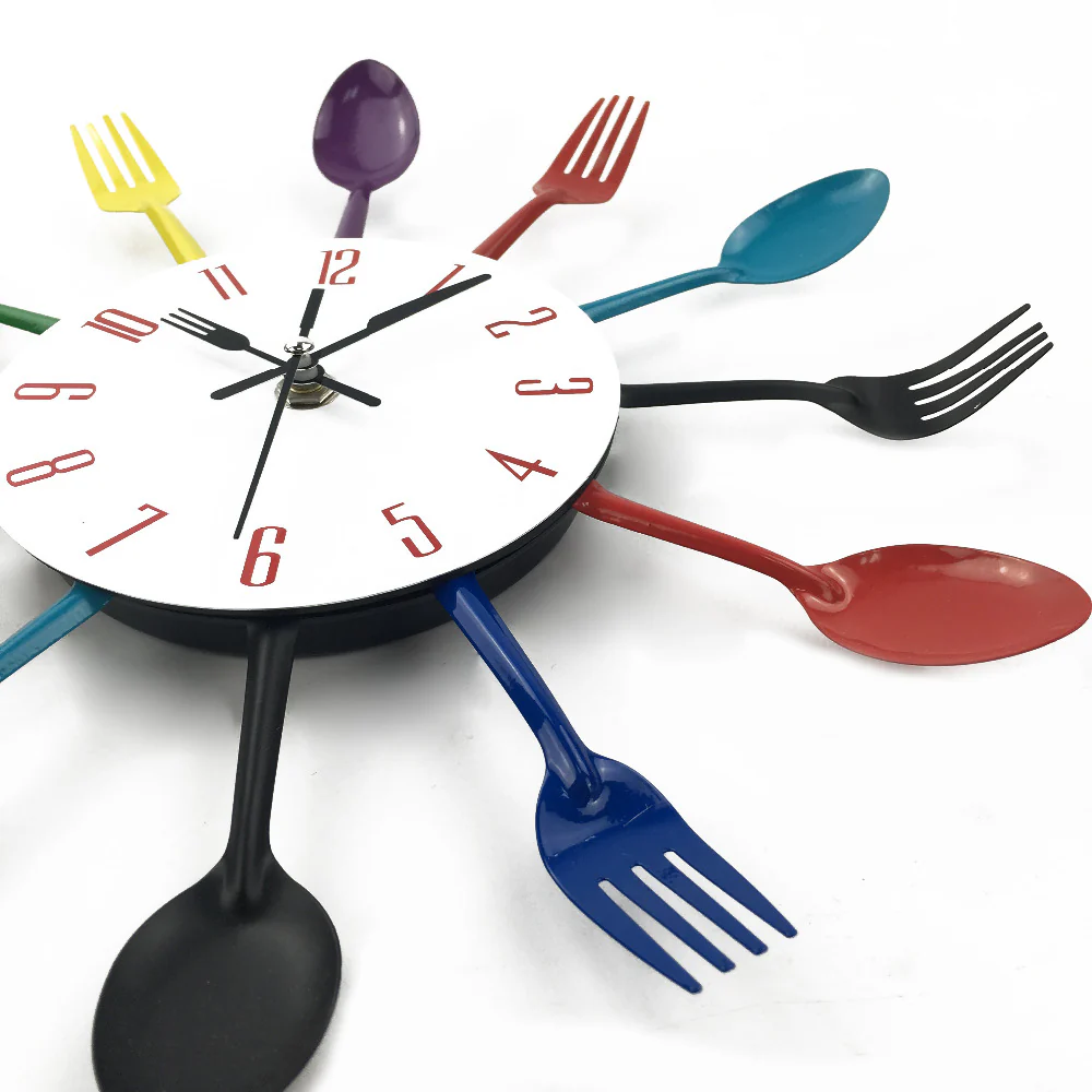 Metal Kitchen Wall Clock