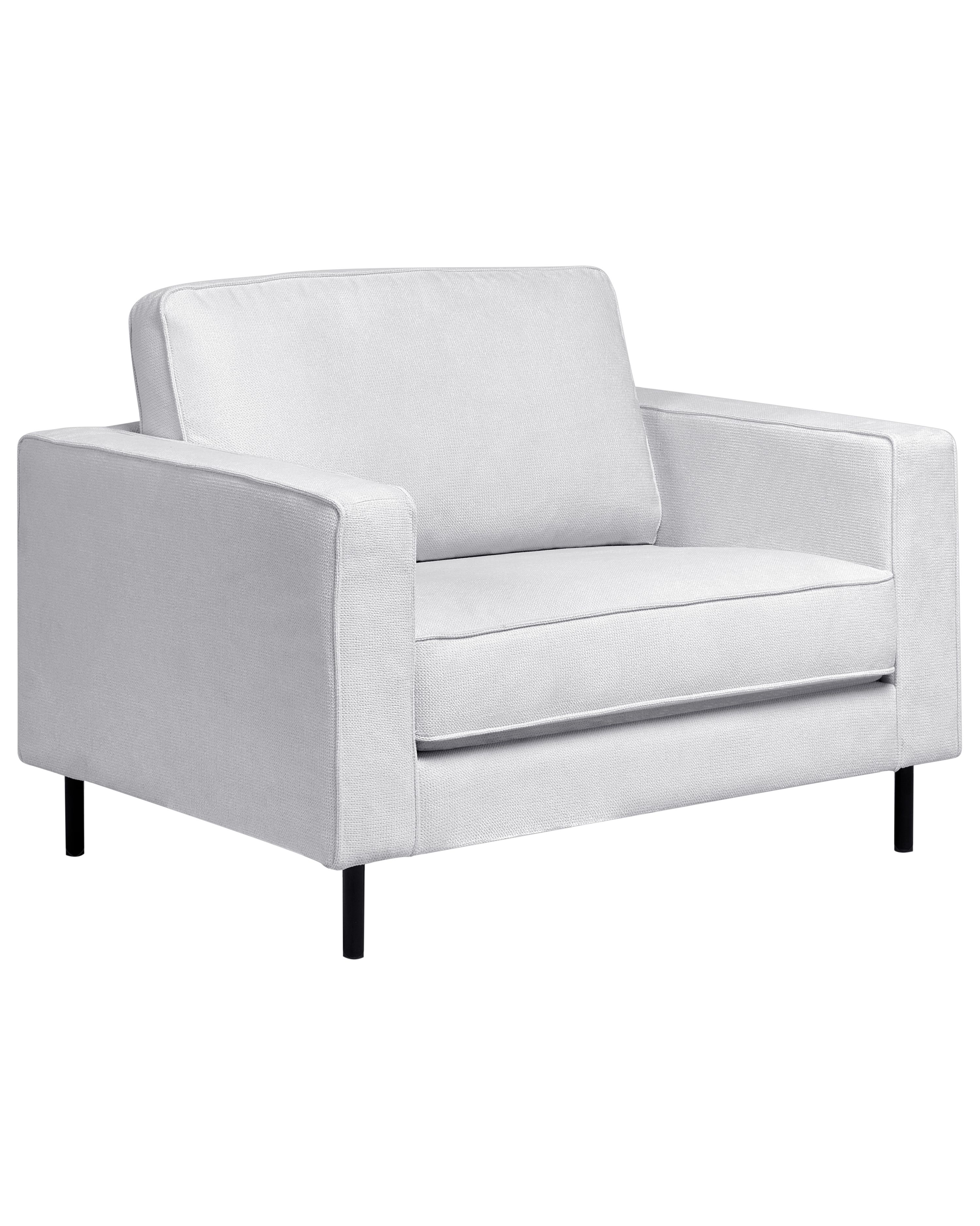Armchair SAVALEN Fabric Light Grey