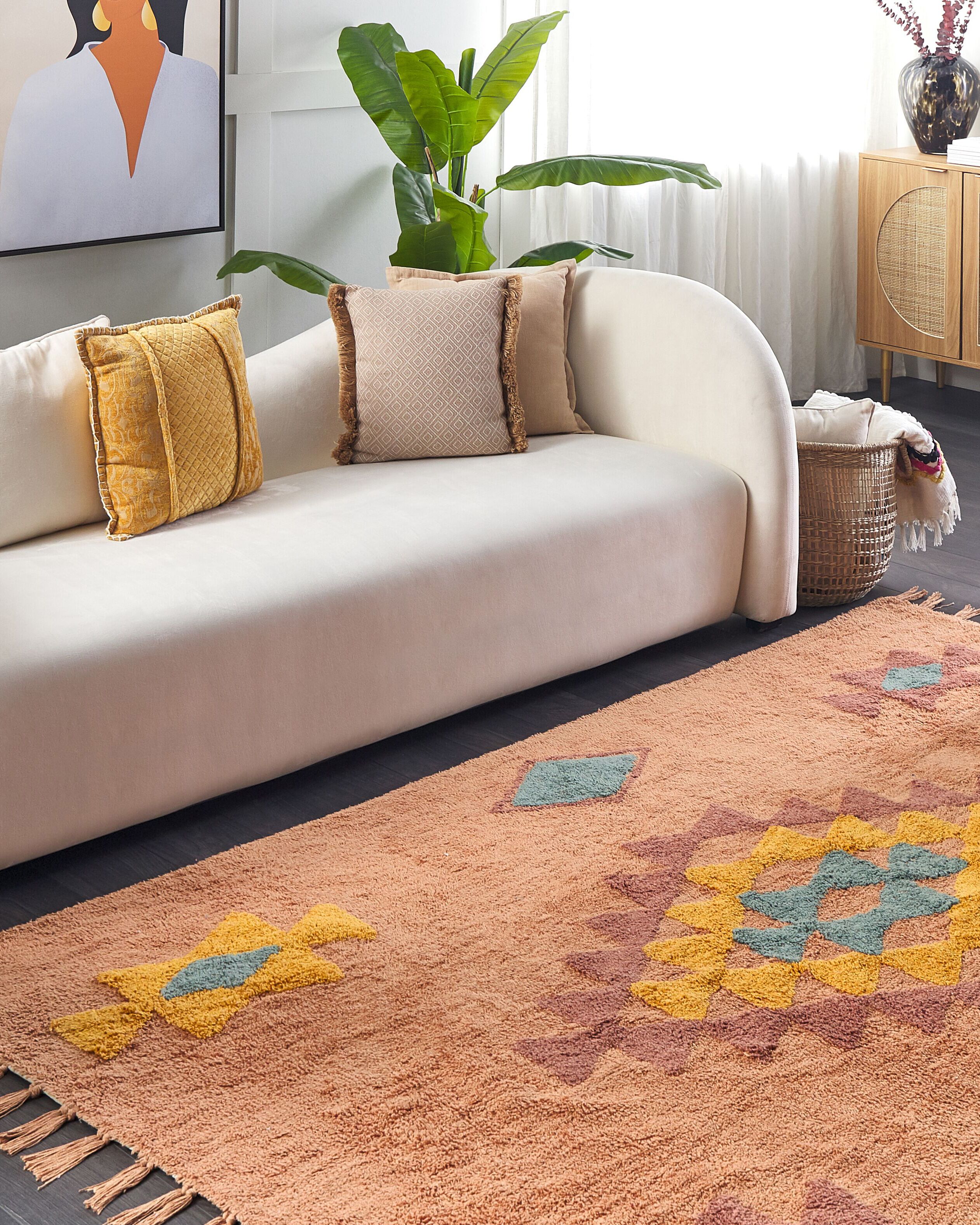 Rug IGDIR Orange 160 x 230 cm Cotton
