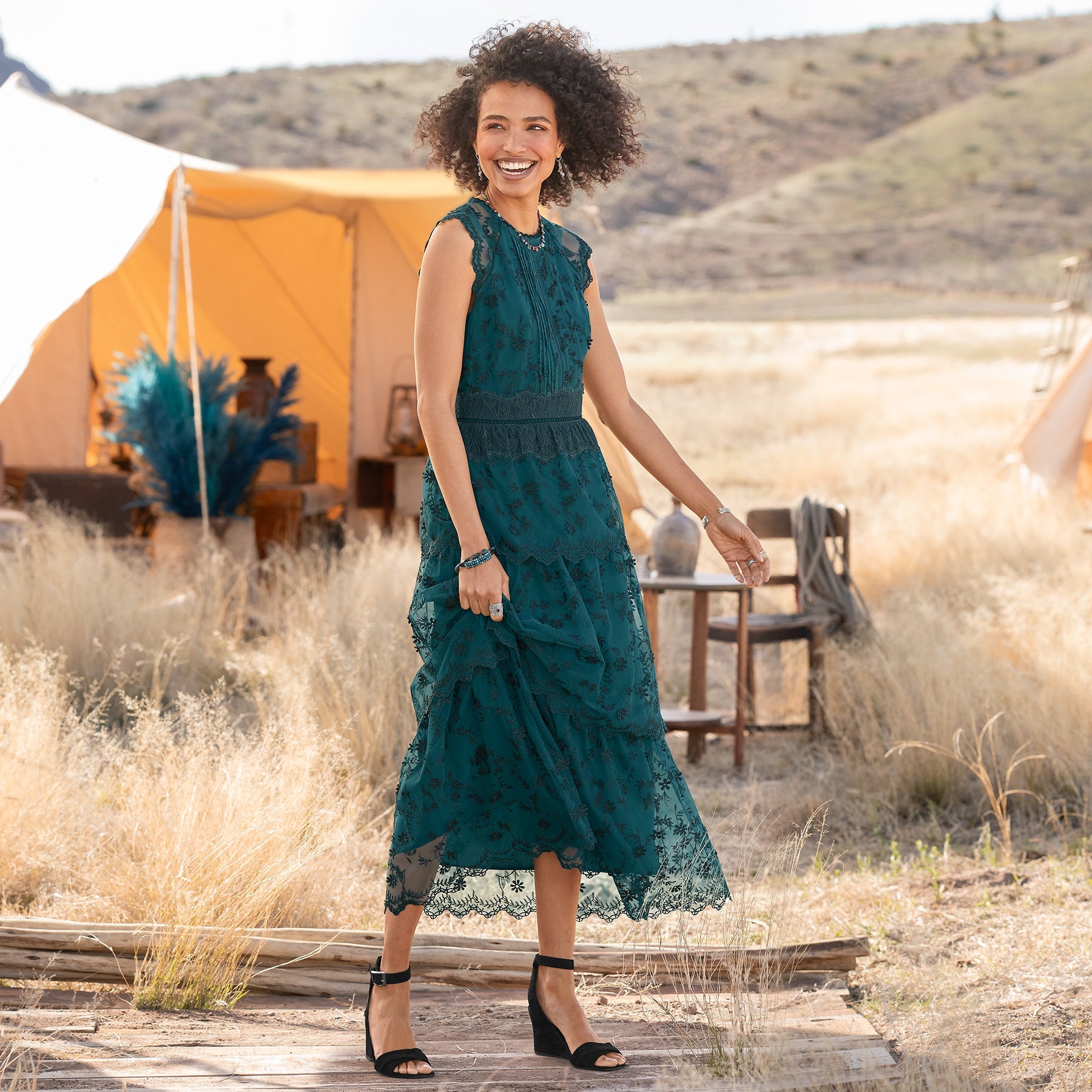 Loren Lace Dress, Petite - Sundance Clothing