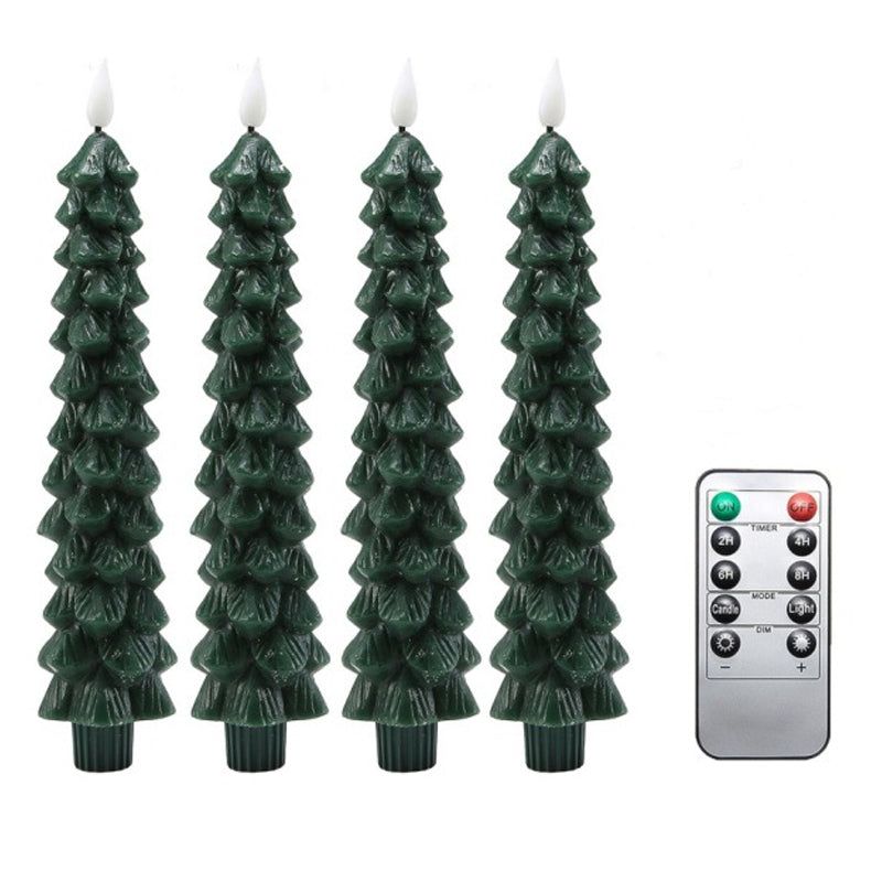 GlowTree – Decoratieve LED Kerstboomkaarsen met Timerfunctie