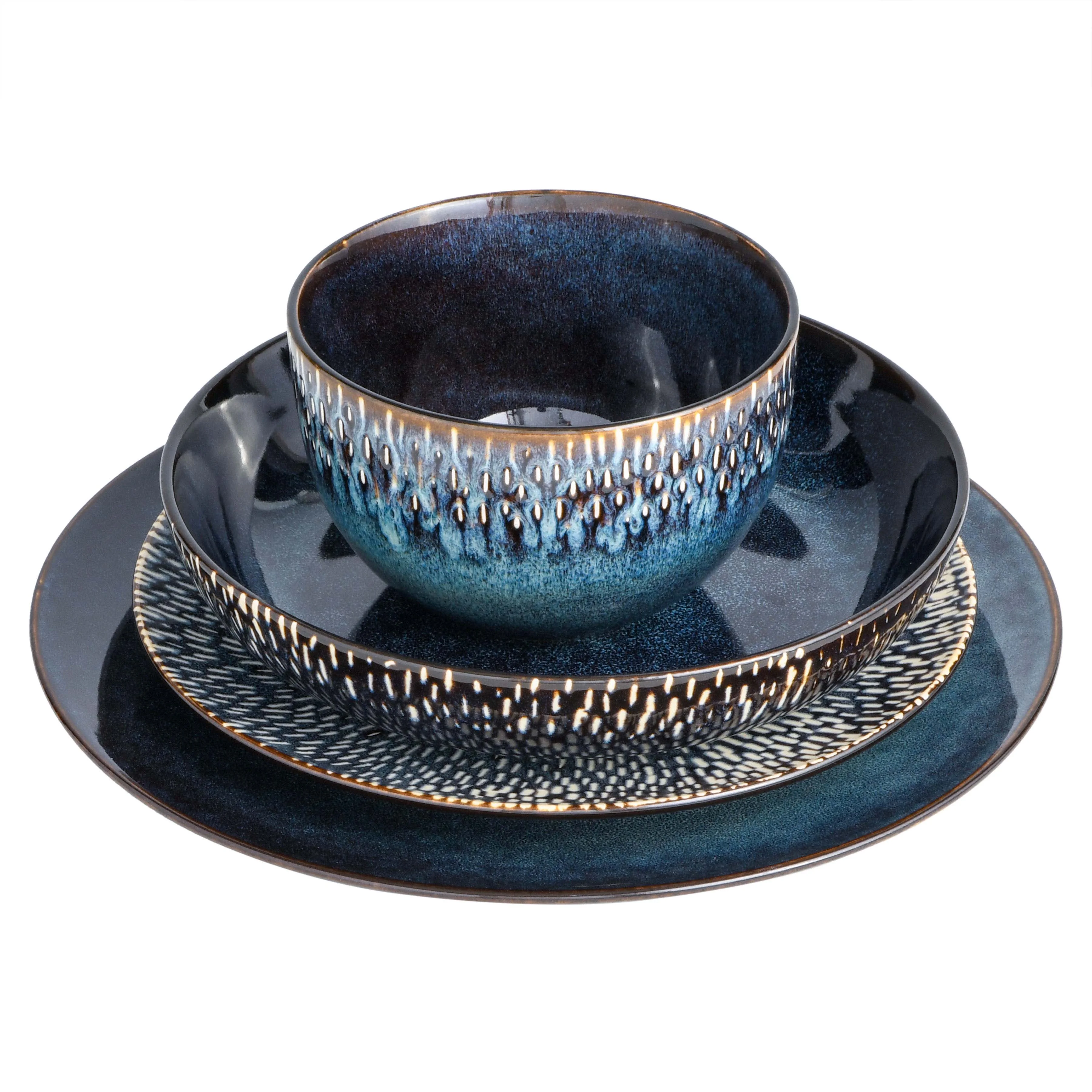 Gibson Elite Matisse 16-Piece Dinnerware Set - Taupe - Image 12