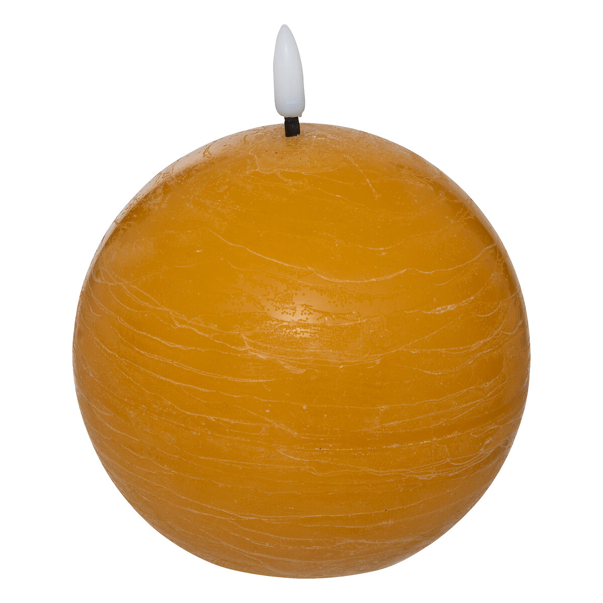 "Molia" LED ball candle Yellow, D.8 cm