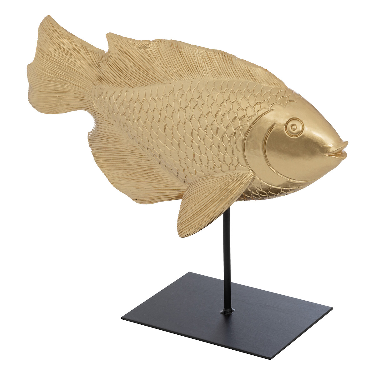 Fish figurine "Oc&eacute;ane" Gold, H.25 cm