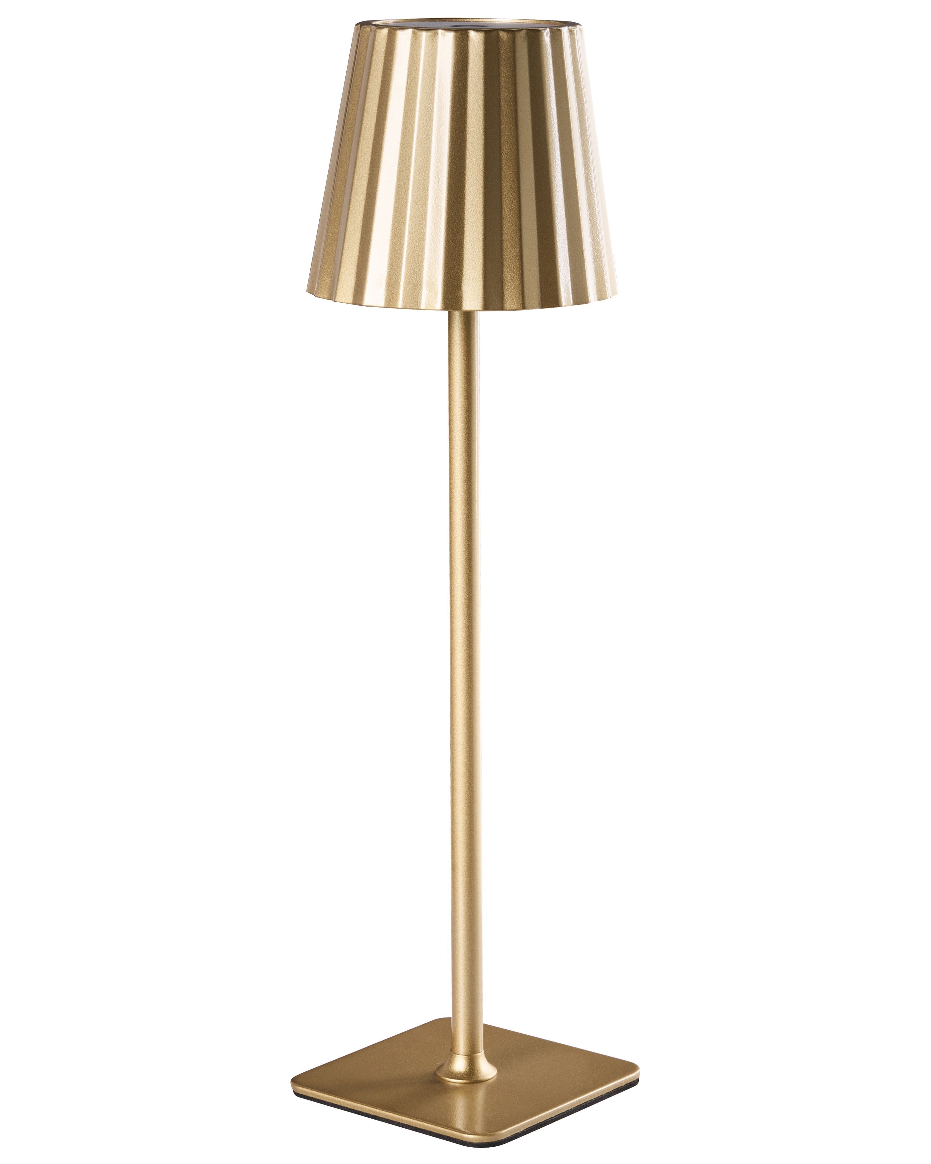 Wireless LED Table Lamp ABARO with Dimmer Metal Gold