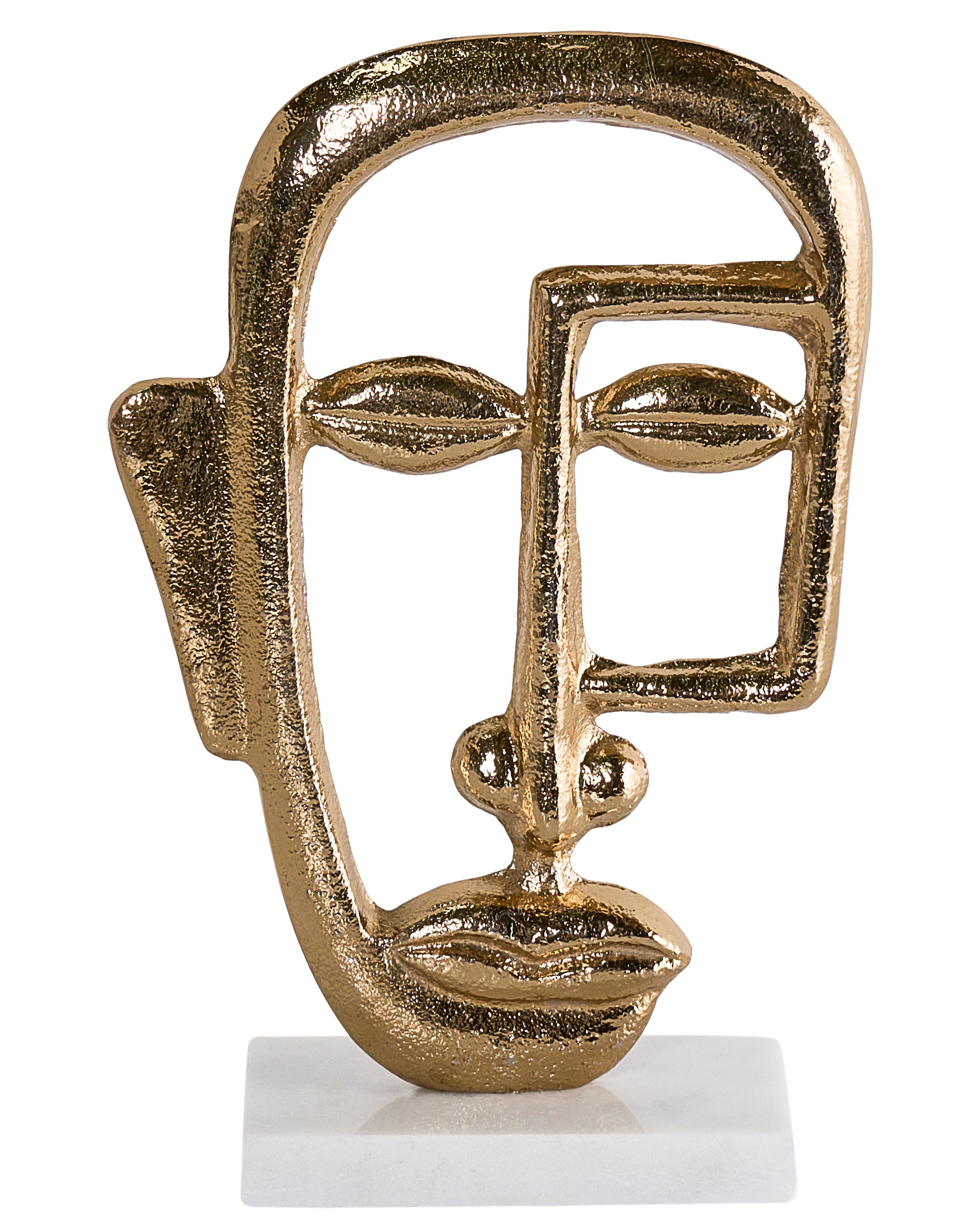 Figurine Face MOSKO Metal Gold
