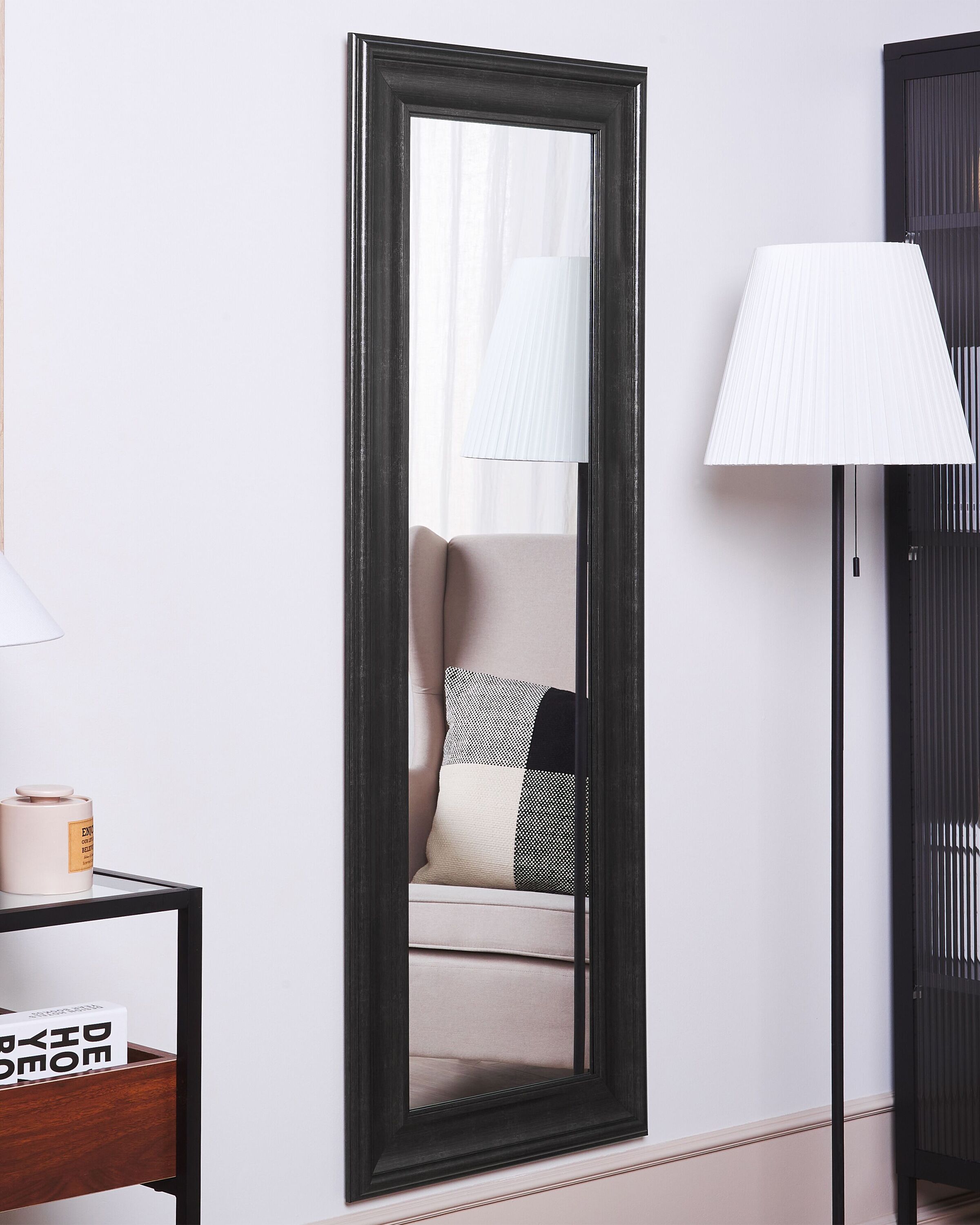 Wall Mirror LUNEL 51 cm 141 cm Black