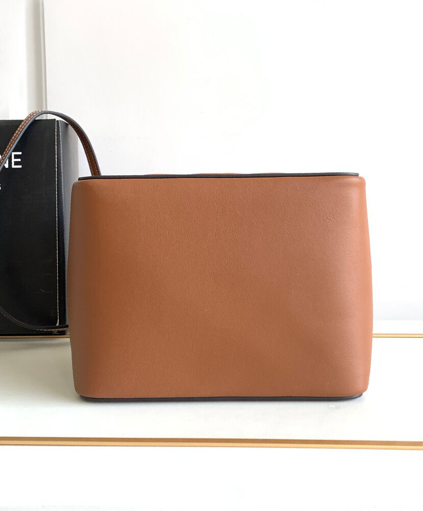 Celine Folded Cube Bag In Smooth Calfskin Coffee1:1High-quality replica