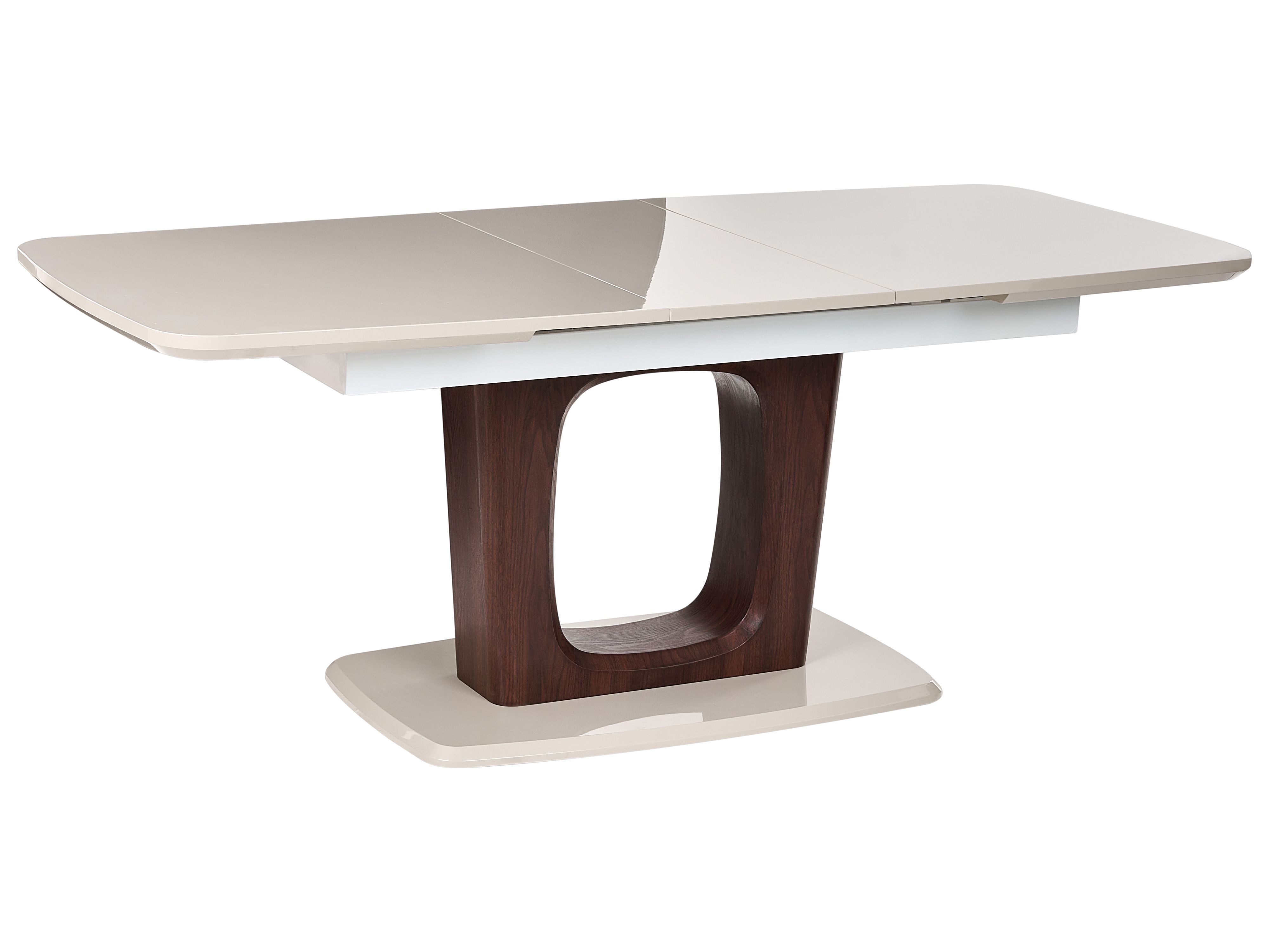 Extending Dining Table BERRIGAN Light Beige 160/200 cm 90 cm