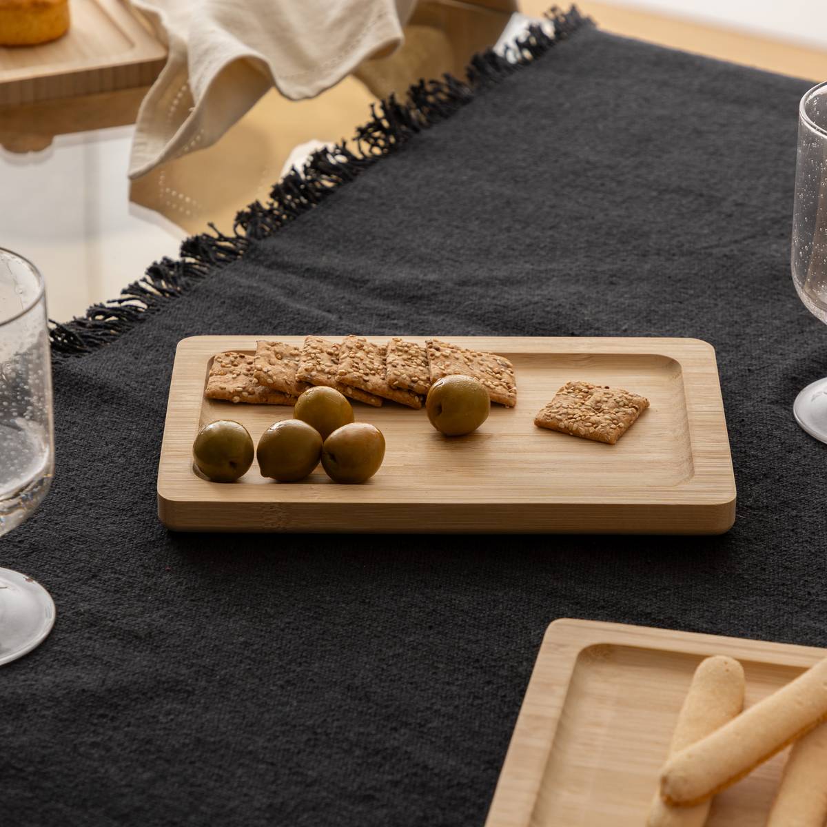 Presentation plate"Rio" 22x14 cm, Beige