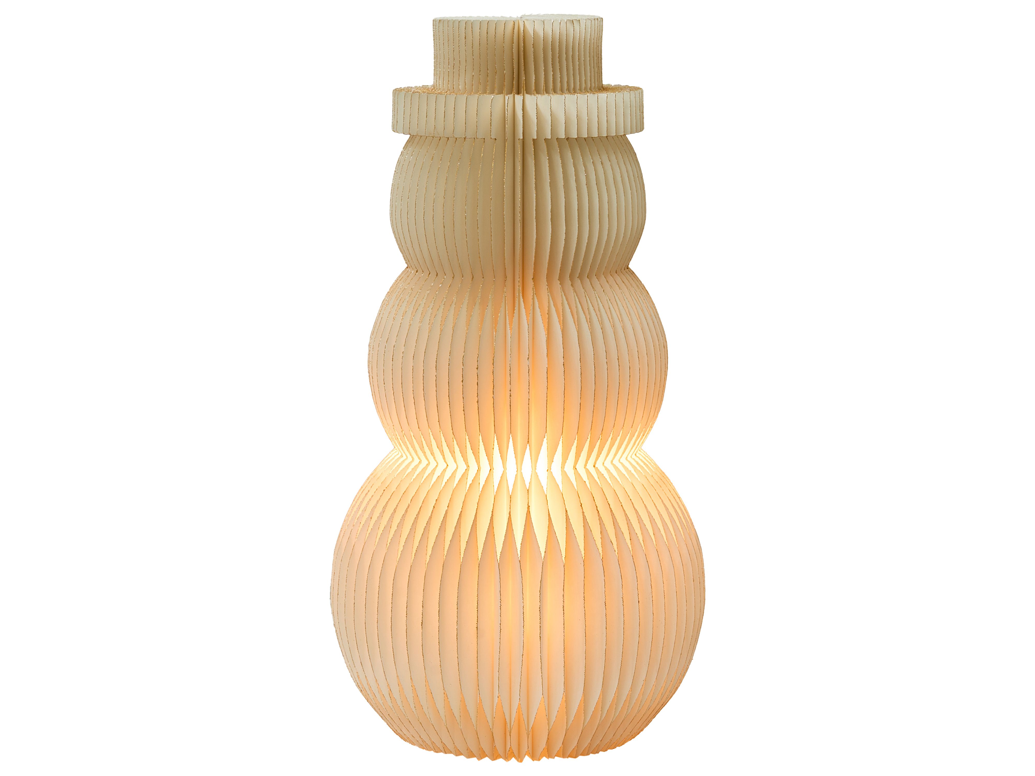 Christmas Decoration Table Lamp BANGA Snowman 51 cm Beige