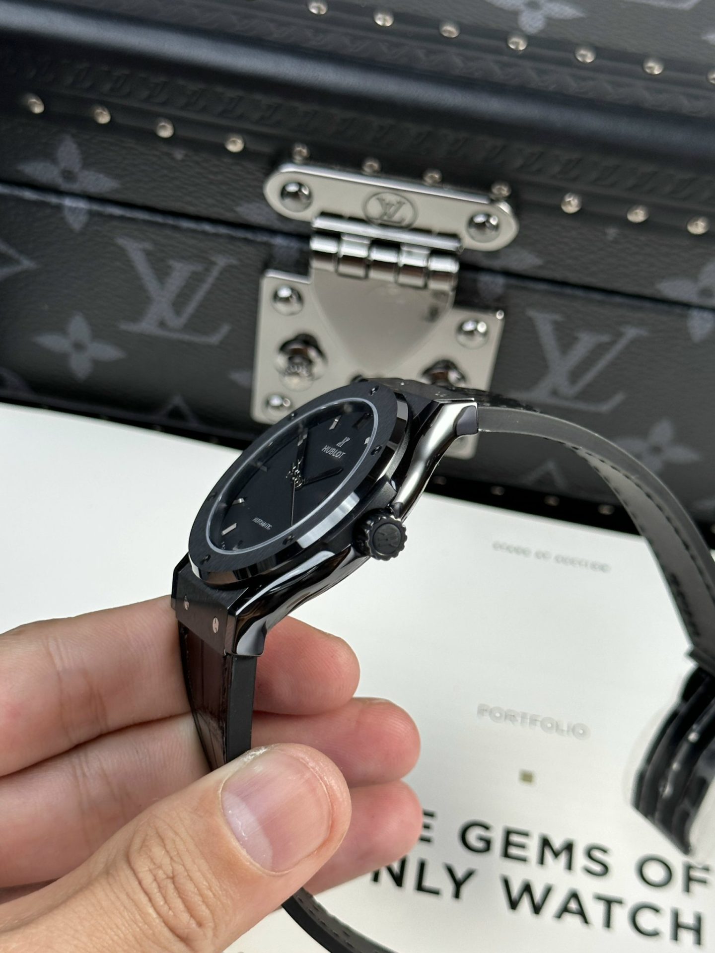 Hublot Classic Fusion Replica Watch Ceramic Refined Black 42mm - Top club