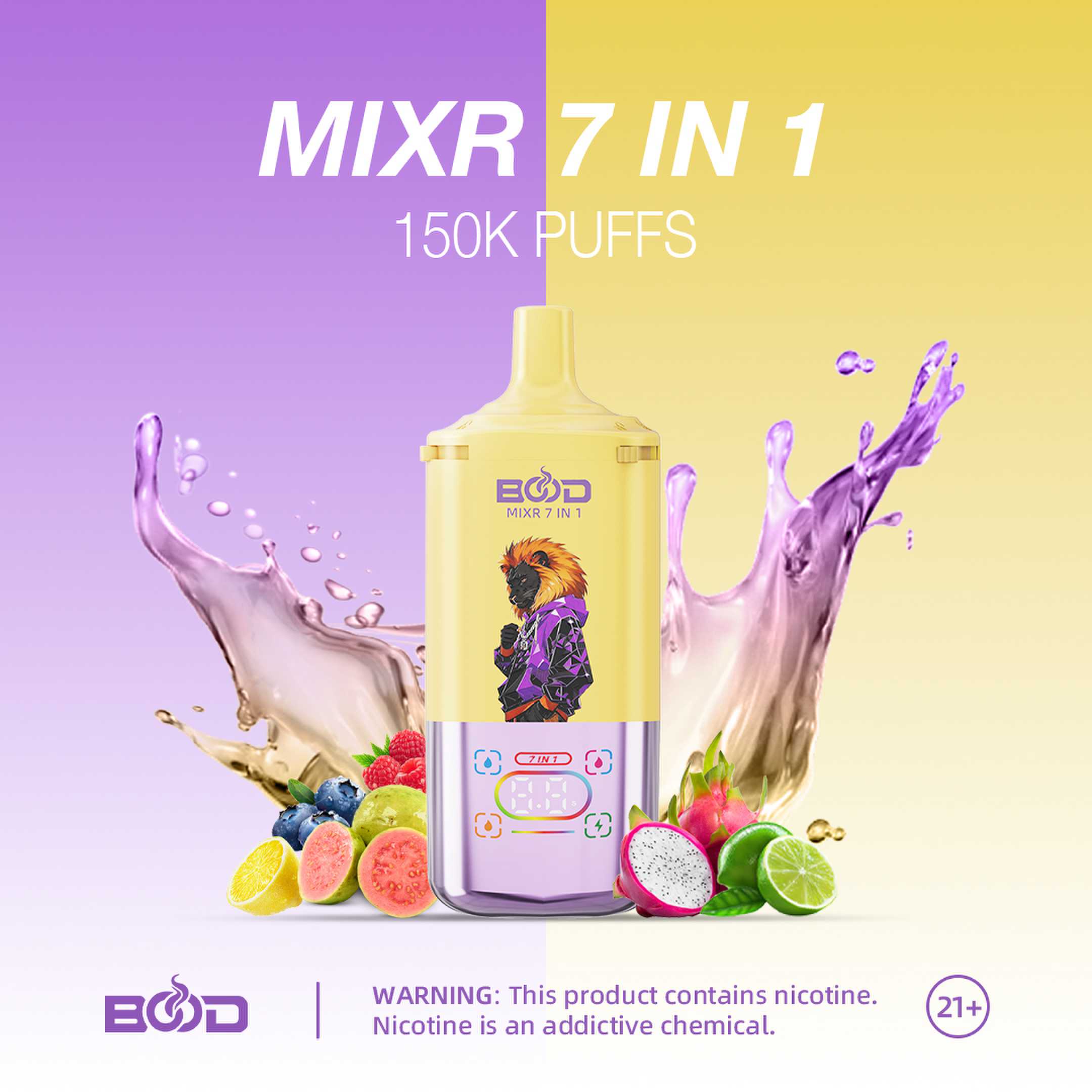 BOOD MIXR 7 in 1 150K Puffs Disposable