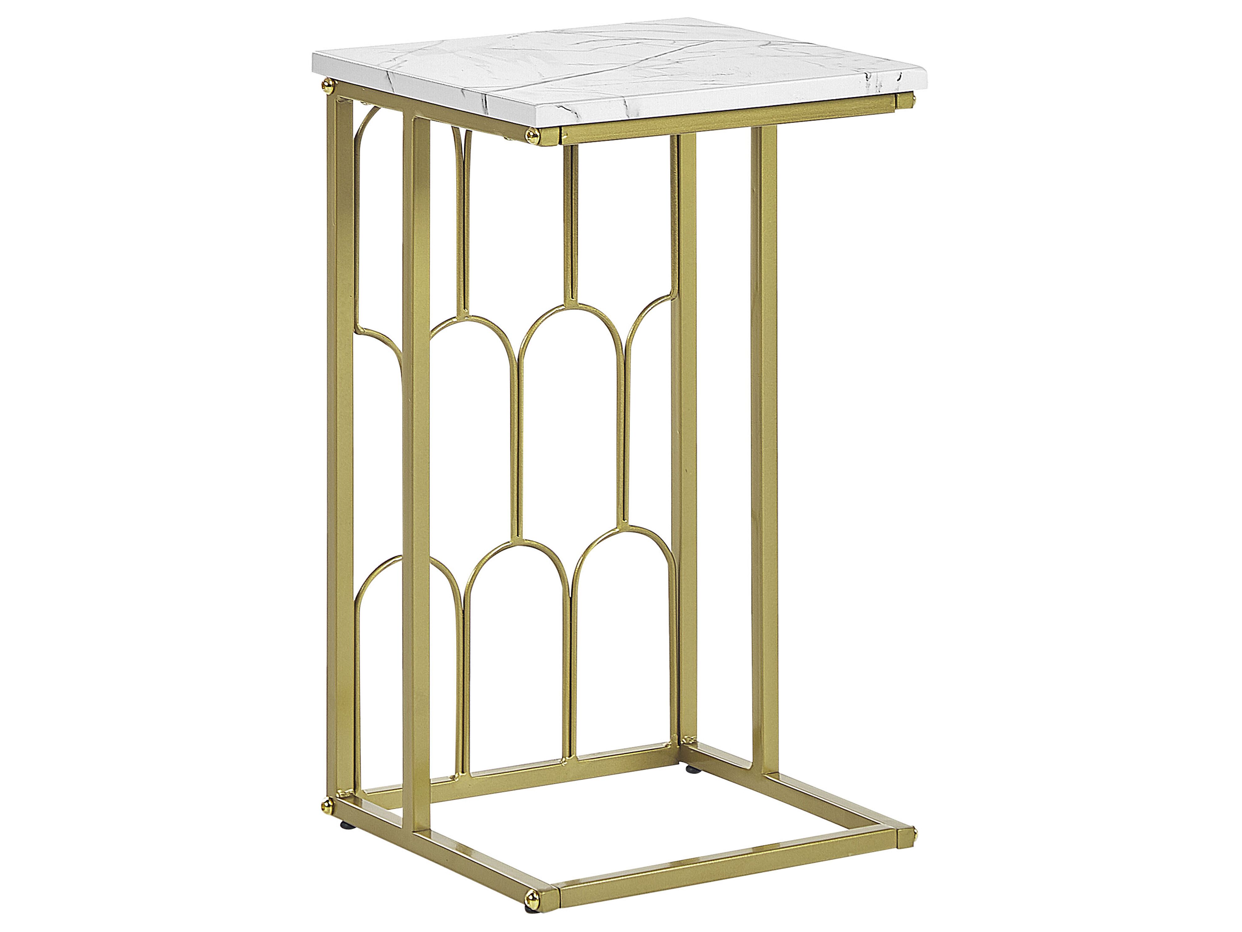 Side Table PANDALE White Marble