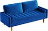 Vesgantti 70�?Velvet Sofa for Living Room,3 Seater Couch with with 2 Pillows Upholstered Loveseat,Green