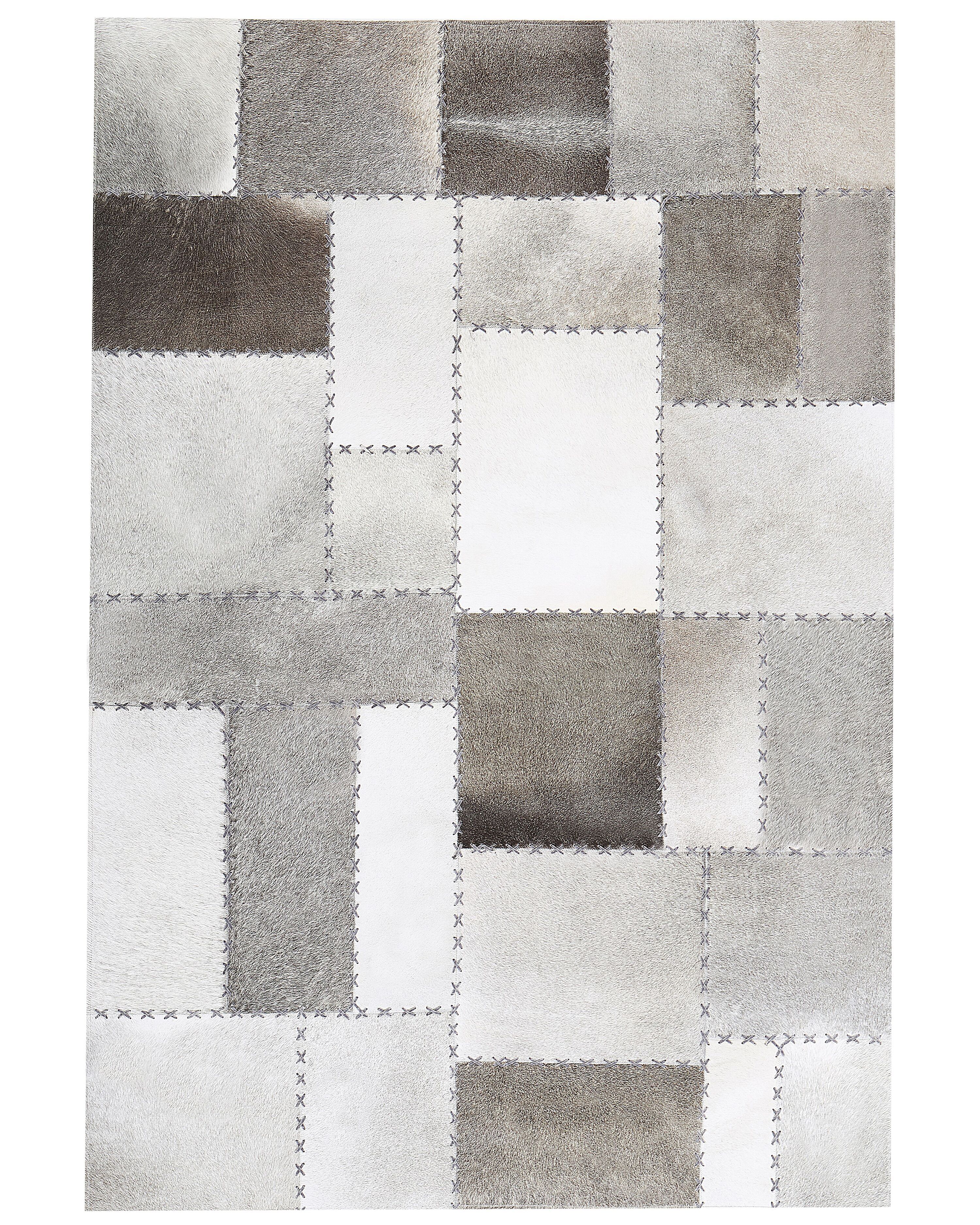 Rug PERVARI Taupe 160 x 230 cm Leather