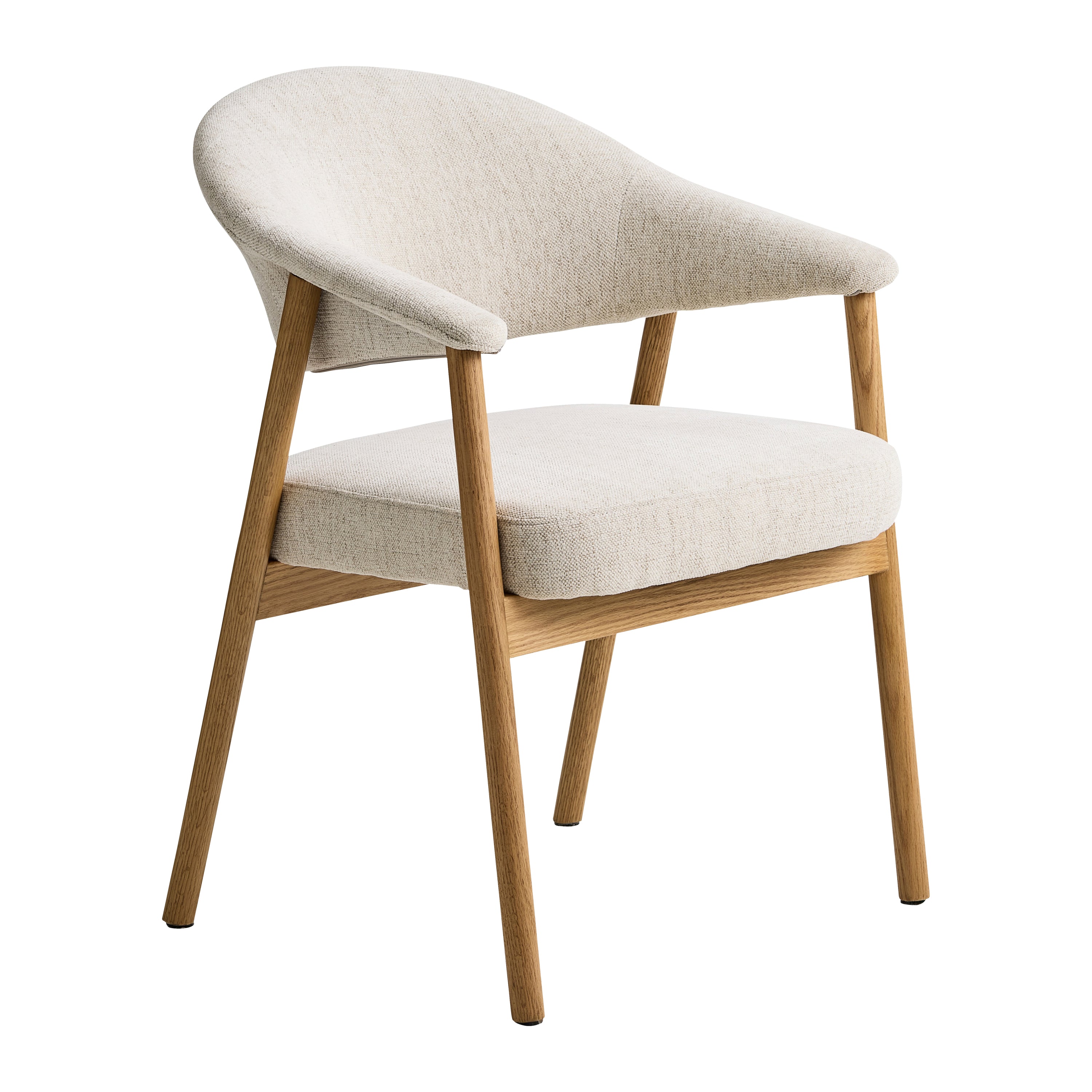 Blokker Pucca Eetkamerstoel - Licht Eiken - Beige