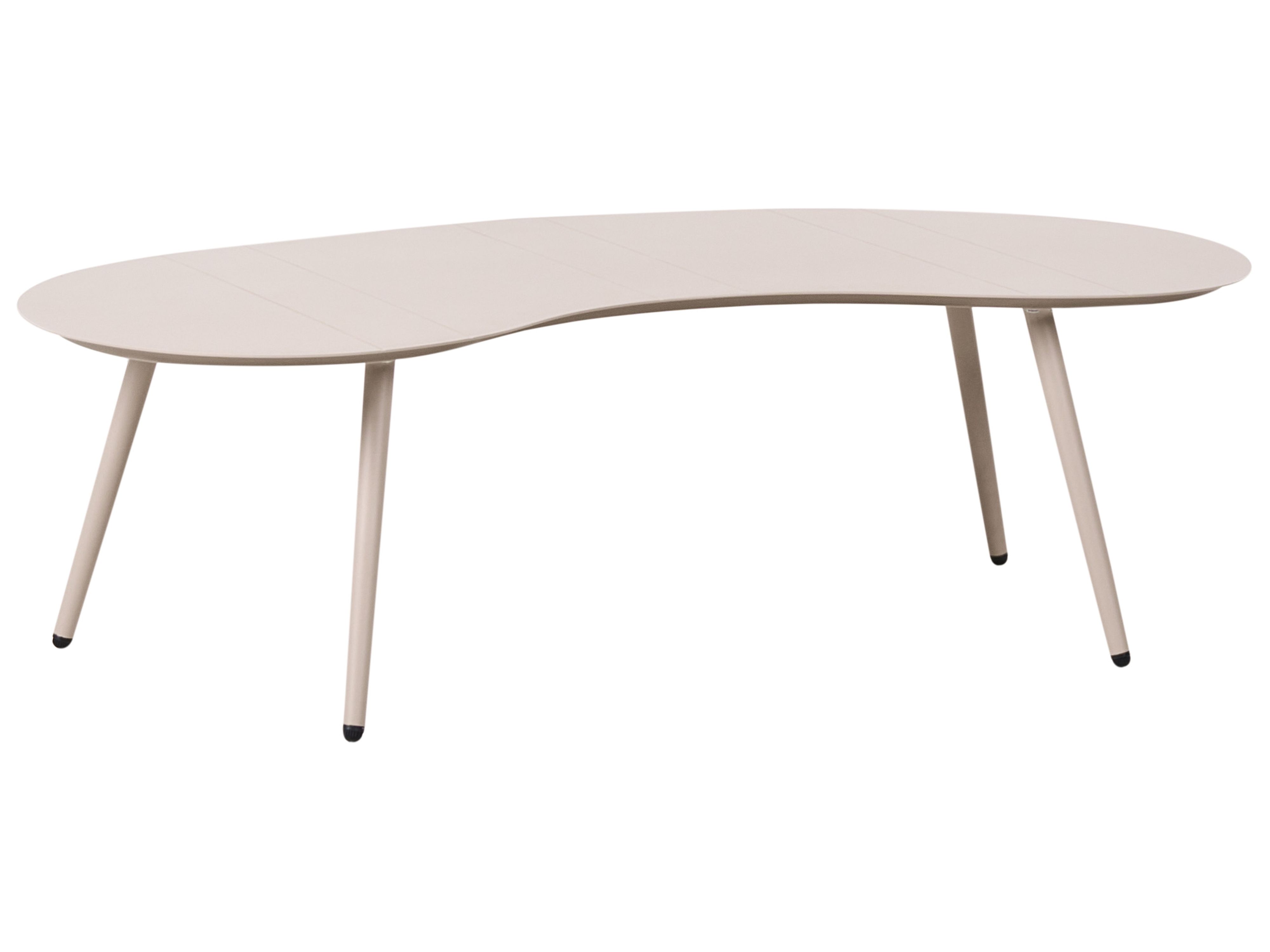 Garden Coffee Table PARORI 65 cm 130 cm Metal Beige