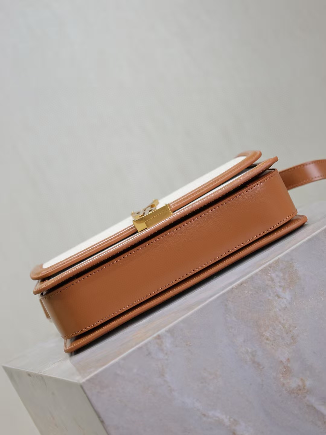 SOLFERINO MEDIUM SATCHEL IN BOX SAINT LAURENT LEATHER