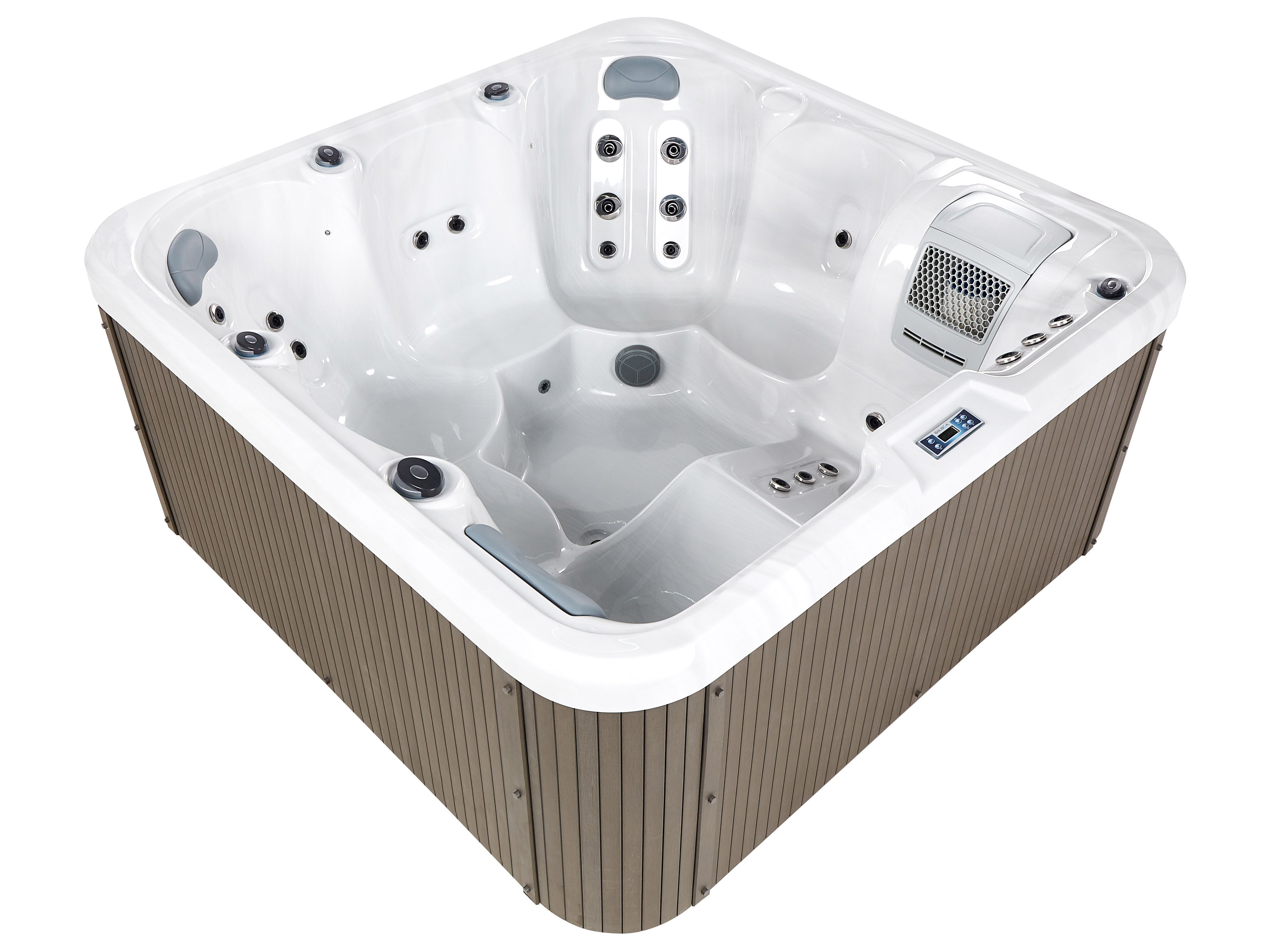 Outdoor Hot Tub with LED CALIMA White
