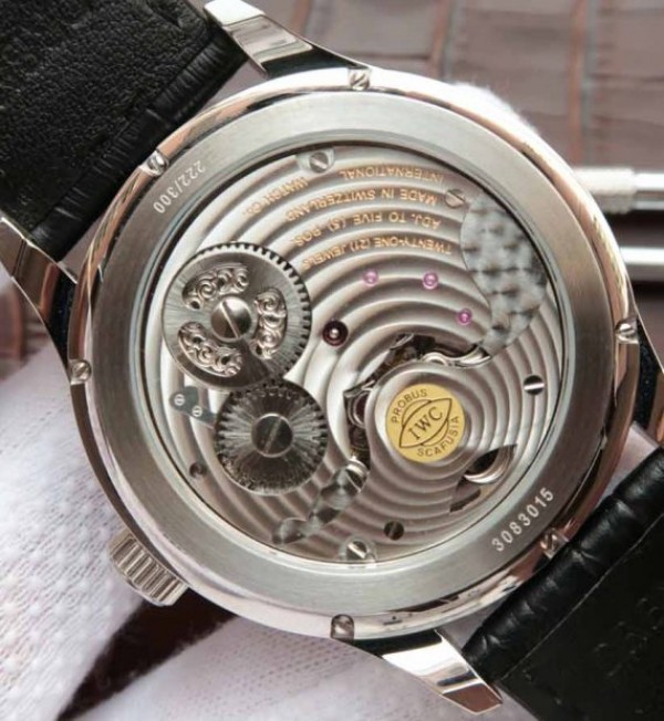 Replica IWC Portuguese Tourbillon Power Reserve Moonphase White Dial - Top club