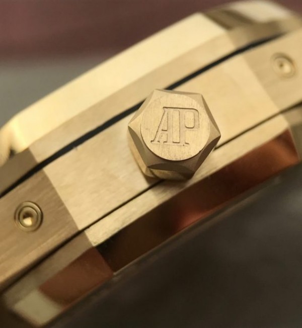 Replica Audemars Piguet JF Royal Oak 41mm 26574 YG Blue Dial White Hand A5134 - Top club