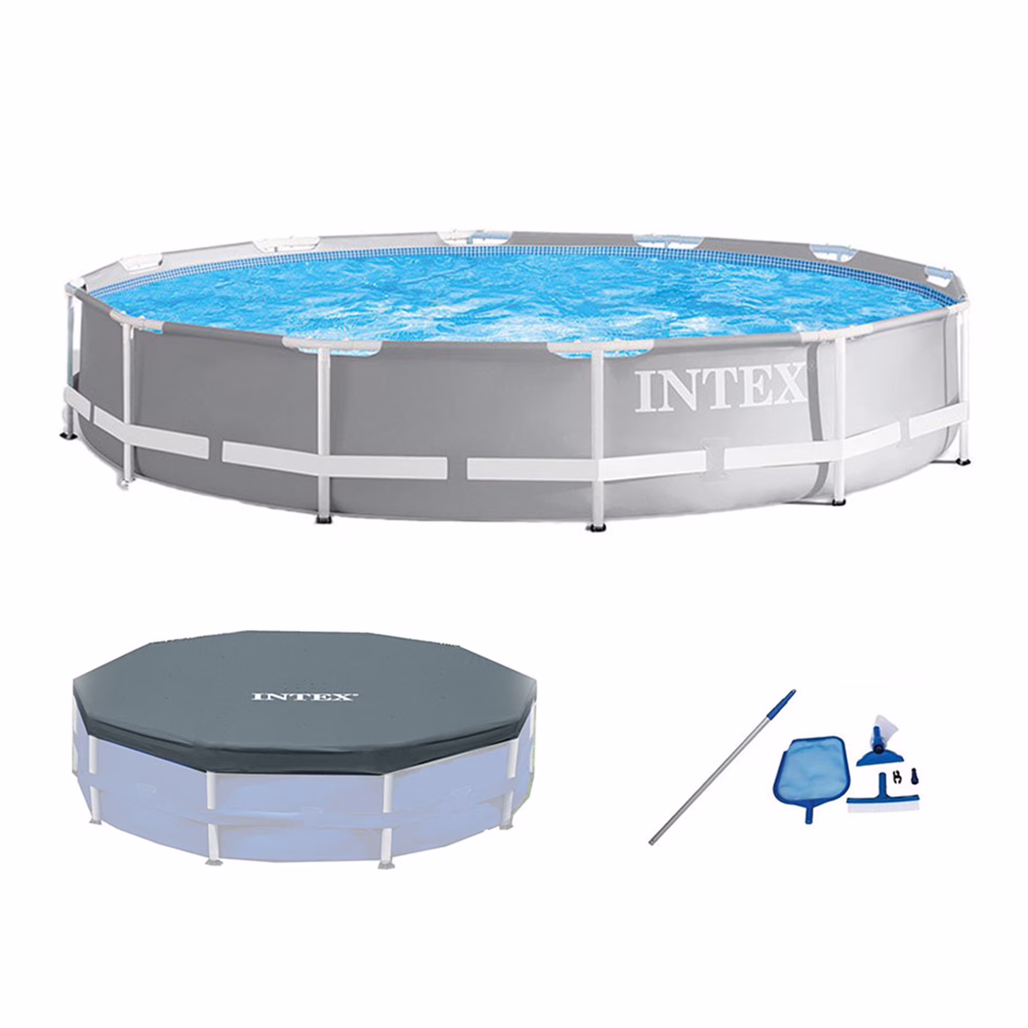 Intex 26719EH 14ft x 42in Prism Frame Above Ground Swimming Pool with Pump - Image 13
