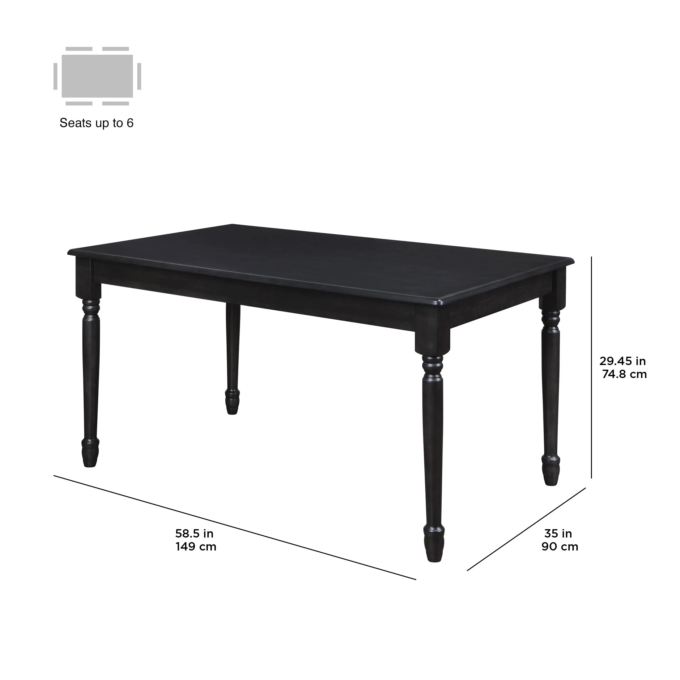 Better Homes and Gardens Autumn Lane Farmhouse Dining Table, Multiple Finishes - Image 20