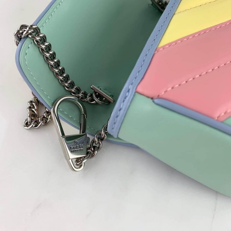Replica Gucci Gg Marmont Super Mini Bag In Pastel And Rainbow 4764331:1High-quality replica
