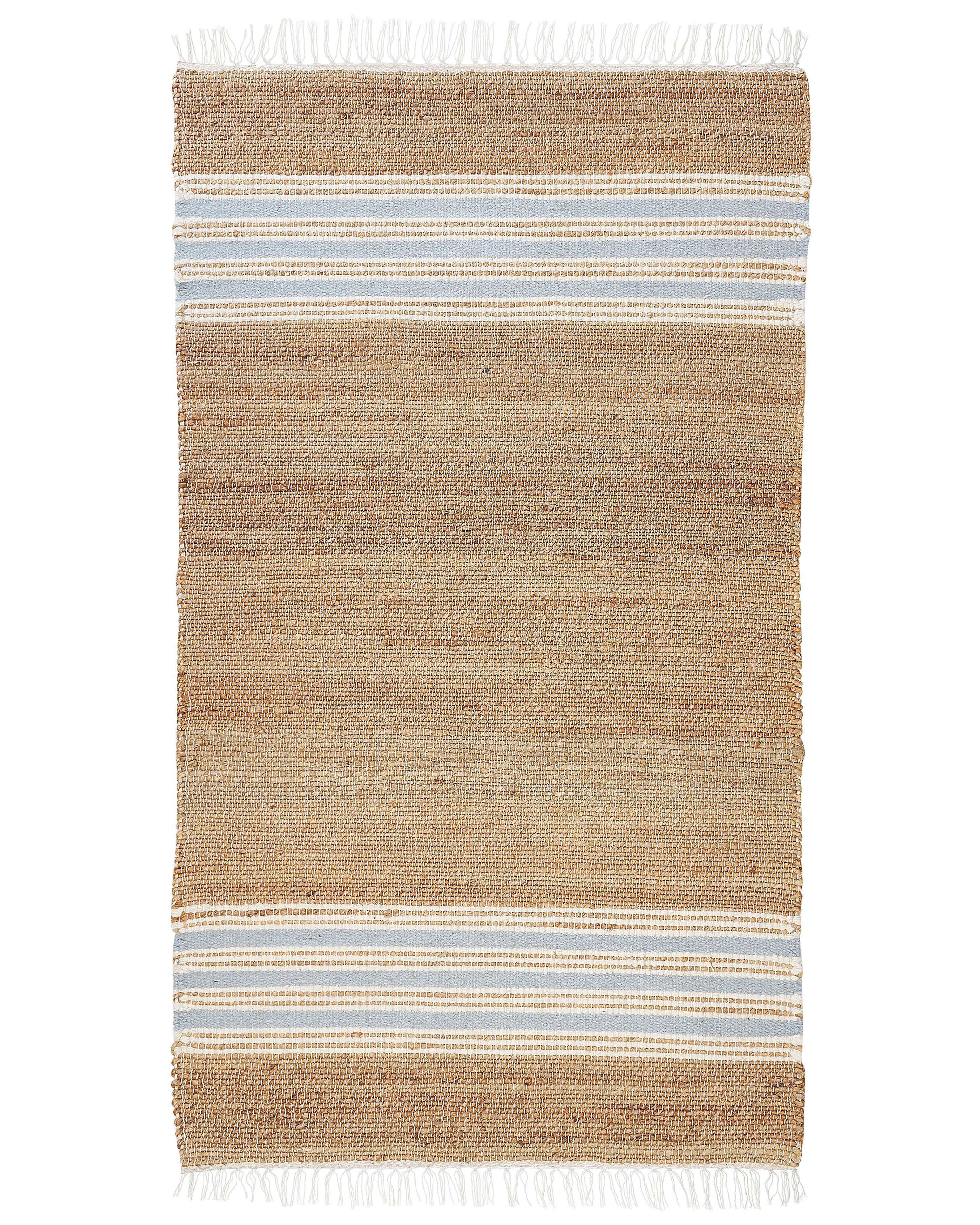 Rug MIRZA Light Blue 80 x 150 cm Jute