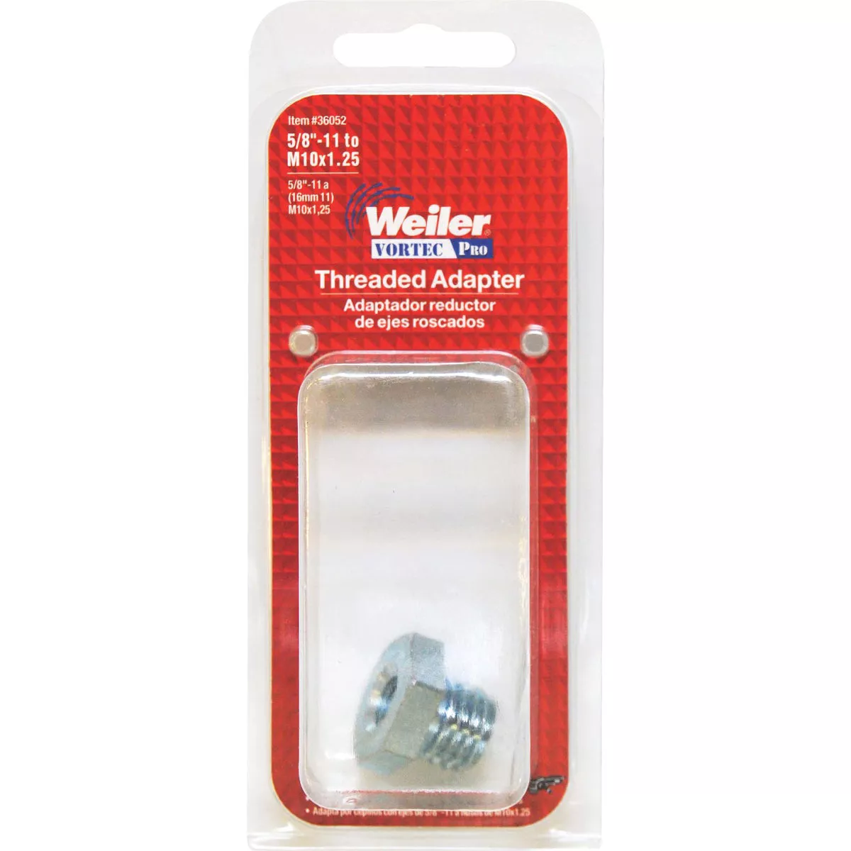 Weiler Vortec 1-1/4 In. x 10 Angle Grinder Arbor Adapter