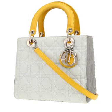 Dior Lady Dior handbag in purple leather cannage1:1High-quality replica