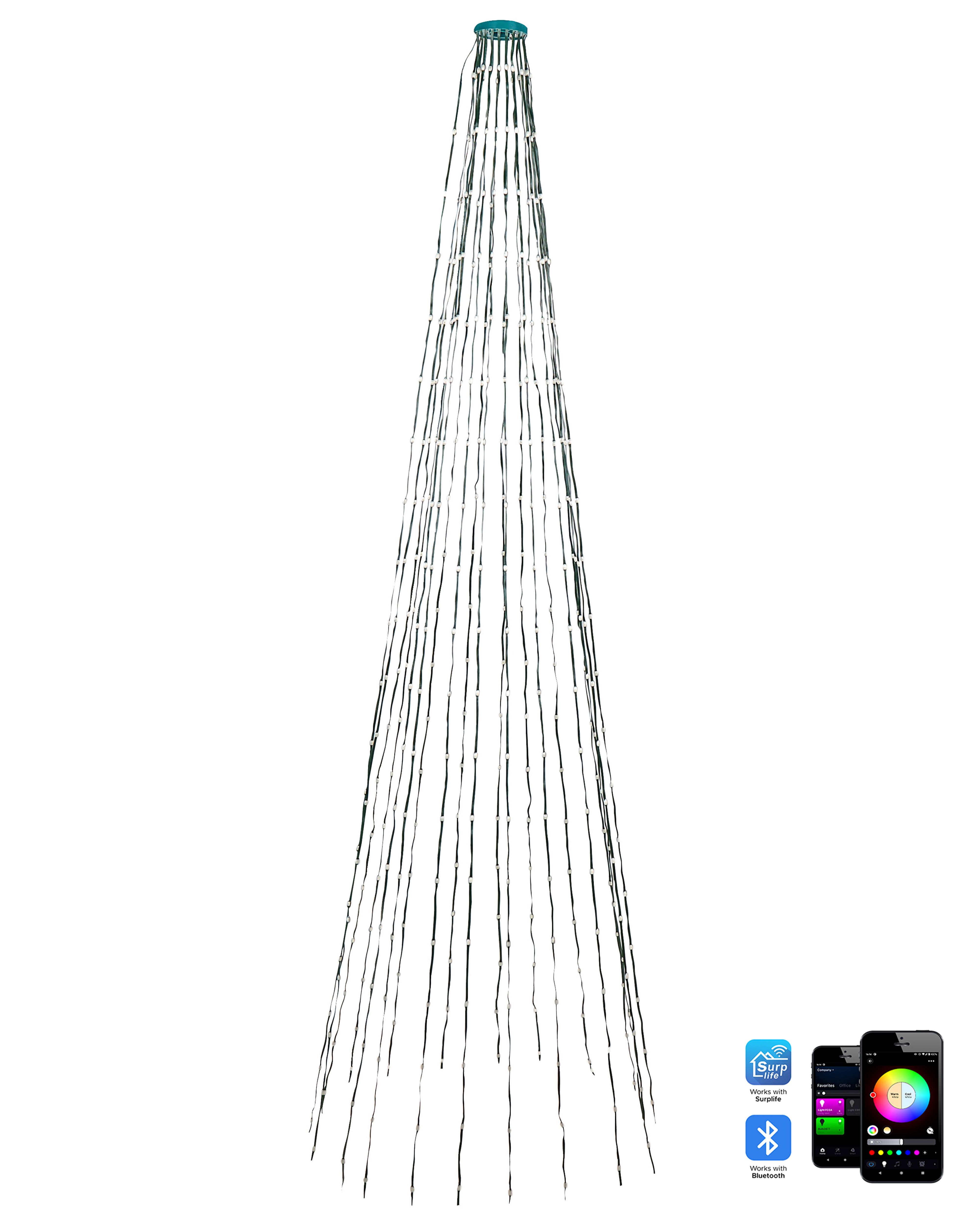 Lighting Chain Smart LED with App SAARLOQ 2 m Multicolour