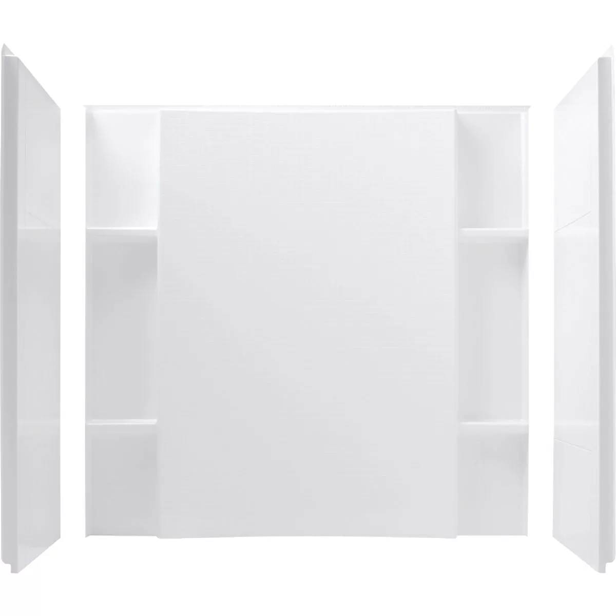 Sterling Accord 48 In. x 55.125 In. x 36 In. Alcove Shower Wall Set in White (3-Piece)