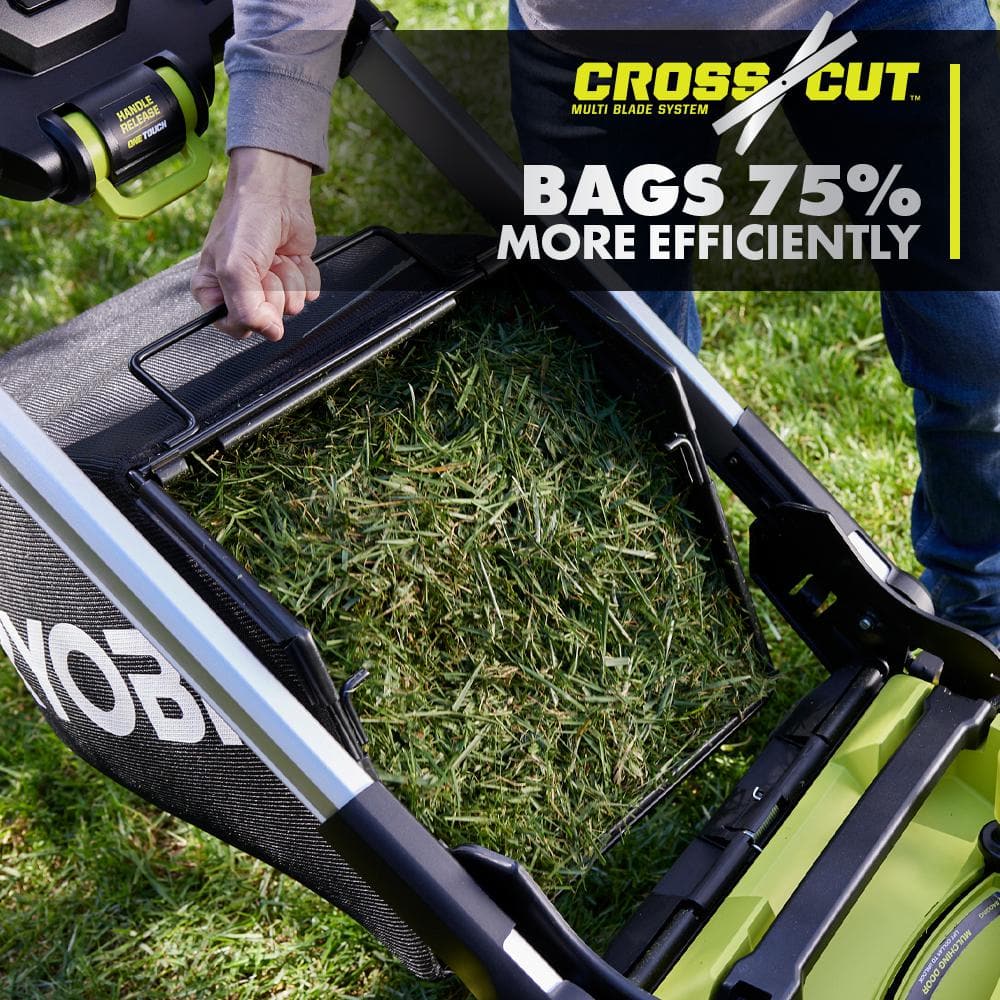 Ryobi 40V HP Brushless 21-in Self-Propelled AWD Lawn Mower – Whisper Series – Includes (2) 6.0Ah Batteries and Charger - Image 12