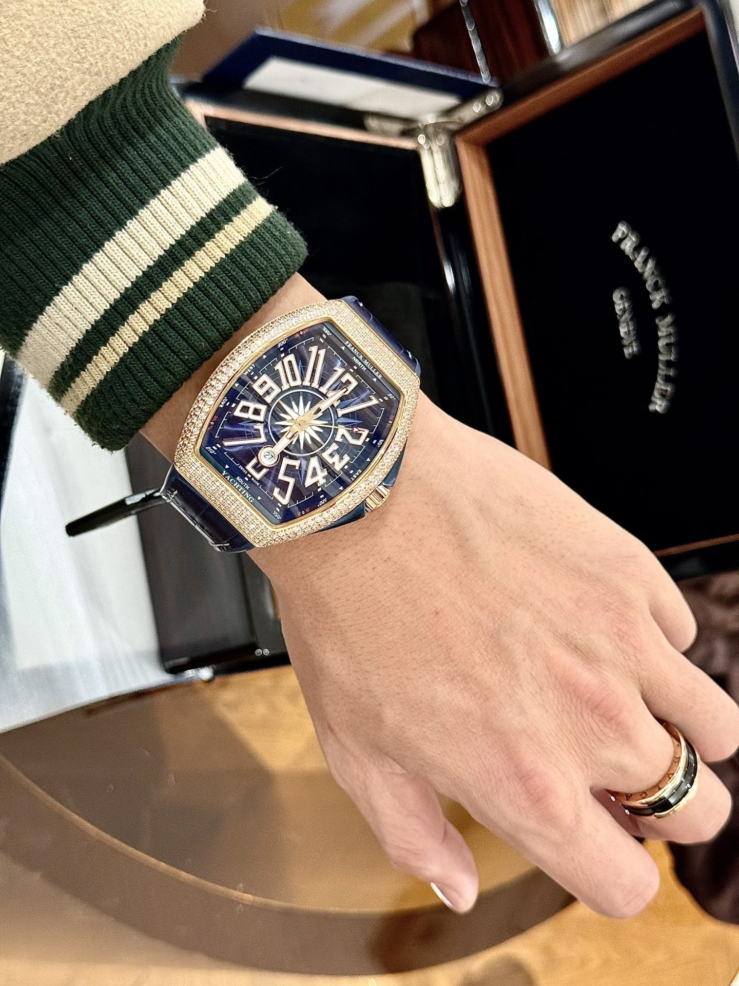 Franck Muller Replica 11 Watch Vanguard Yachting V45 SC DT Blue ABF 45mm - Top club