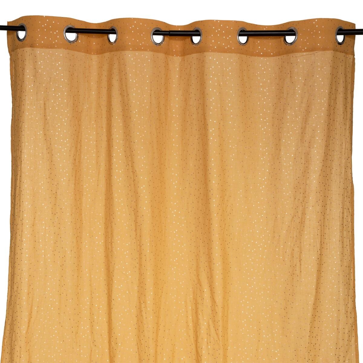 Curtain "Berlingot" Mustard yellow, 140x250 cm